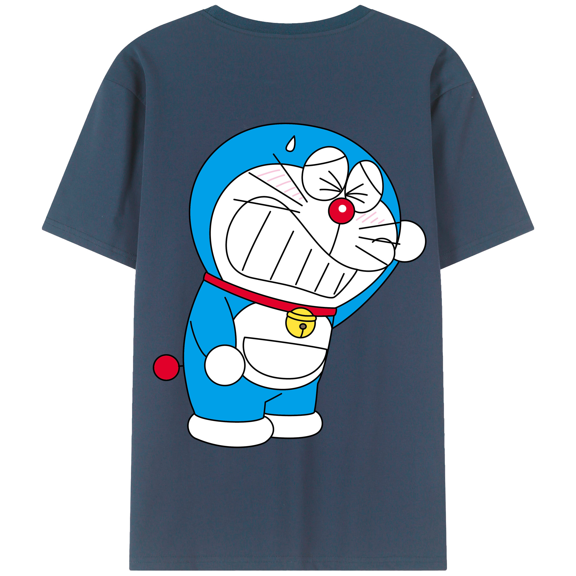 （画像用） ドラえもん Doraemon 綿100％半袖Tシャツ（背面プリント）