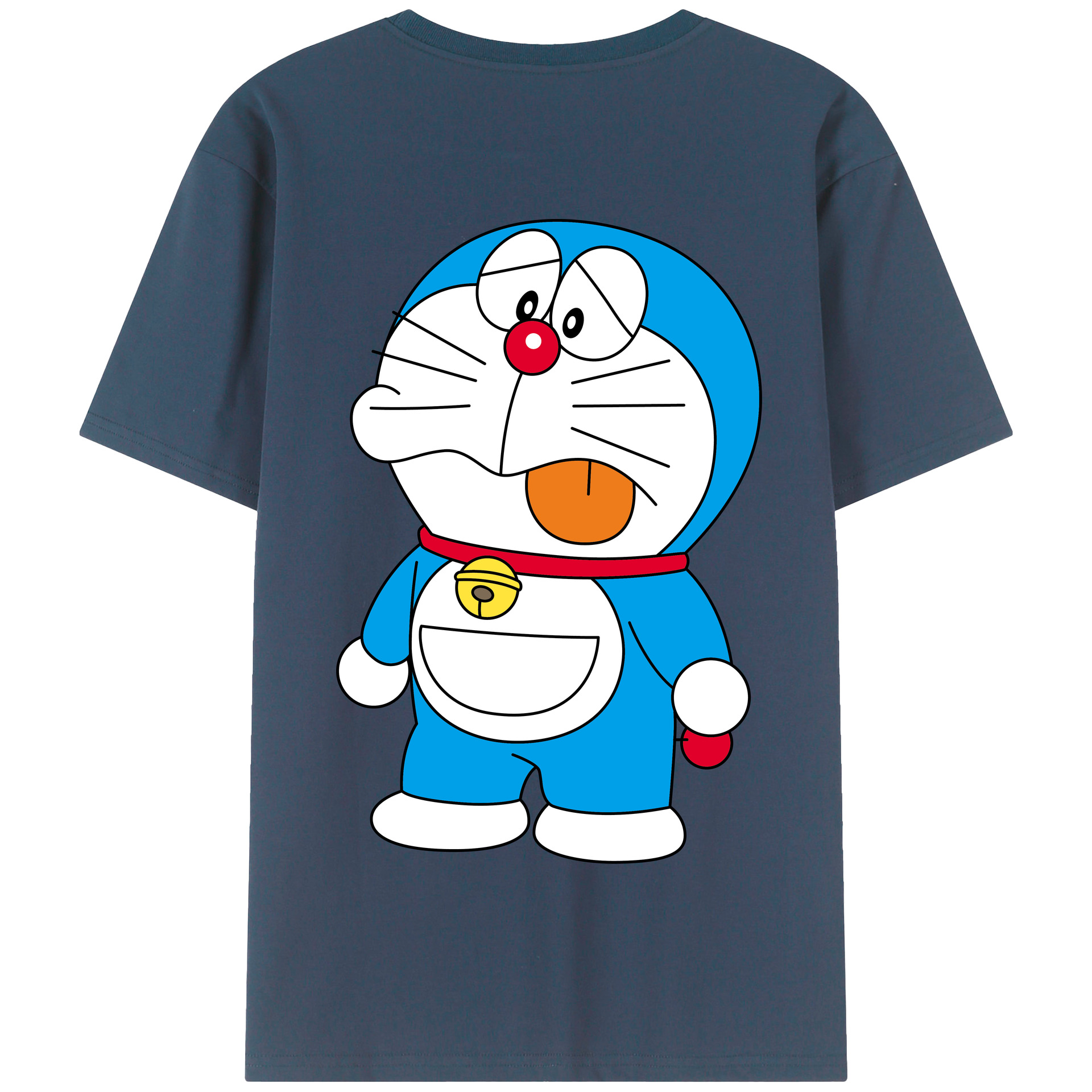 （画像用） ドラえもん Doraemon 綿100％半袖Tシャツ（背面プリント）