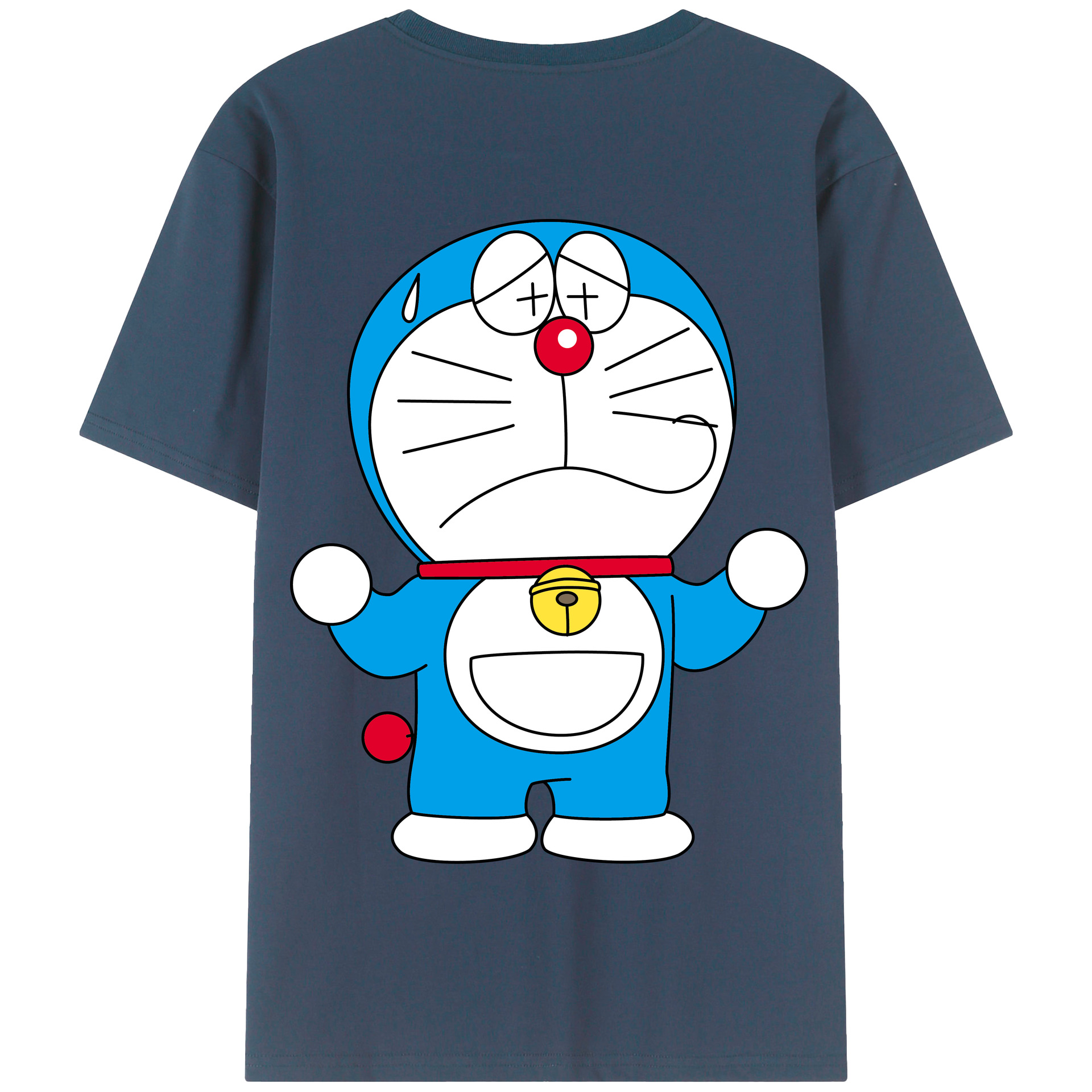（画像用） ドラえもん Doraemon 綿100％半袖Tシャツ（背面プリント）