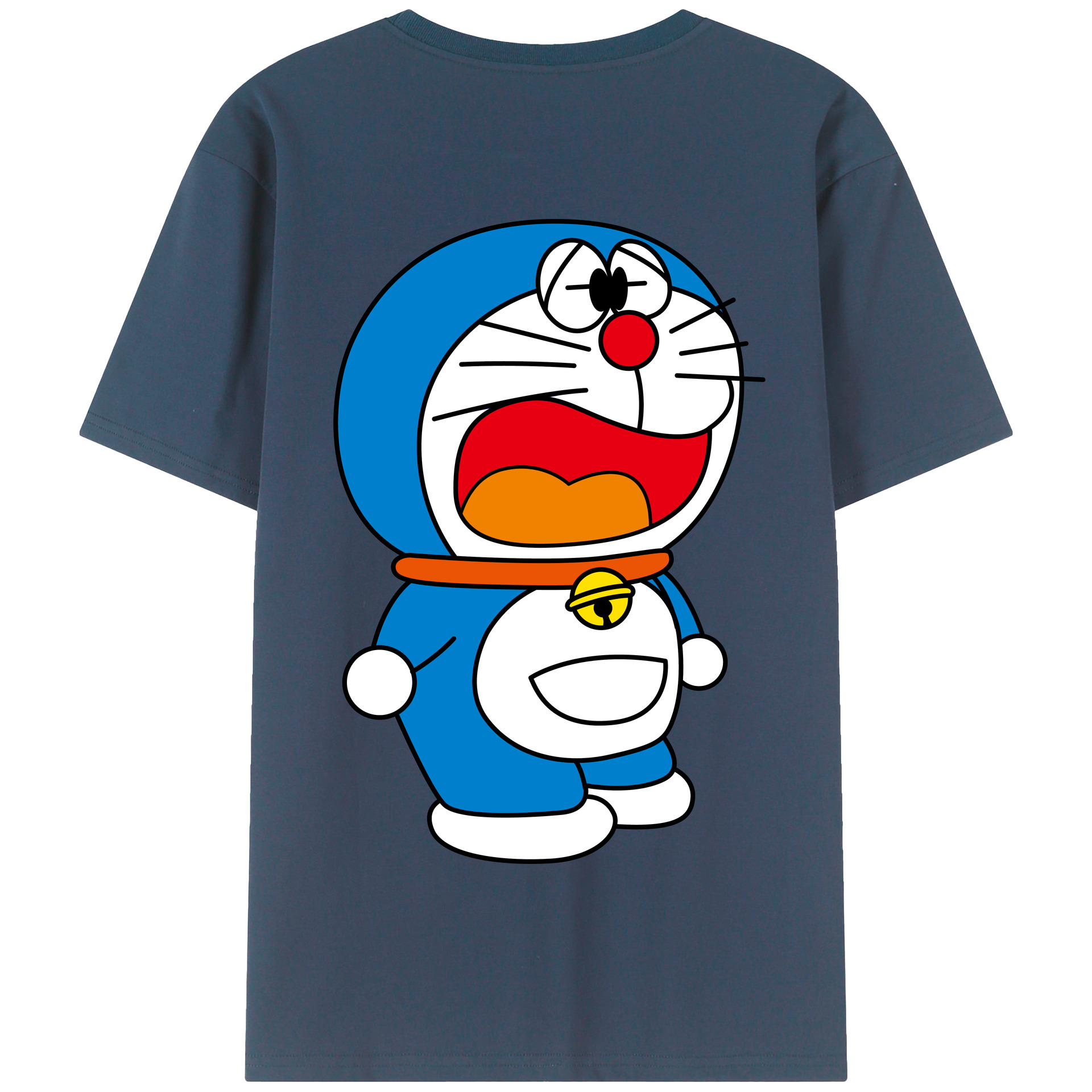 （画像用） ドラえもん Doraemon 綿100％半袖Tシャツ（背面プリント）