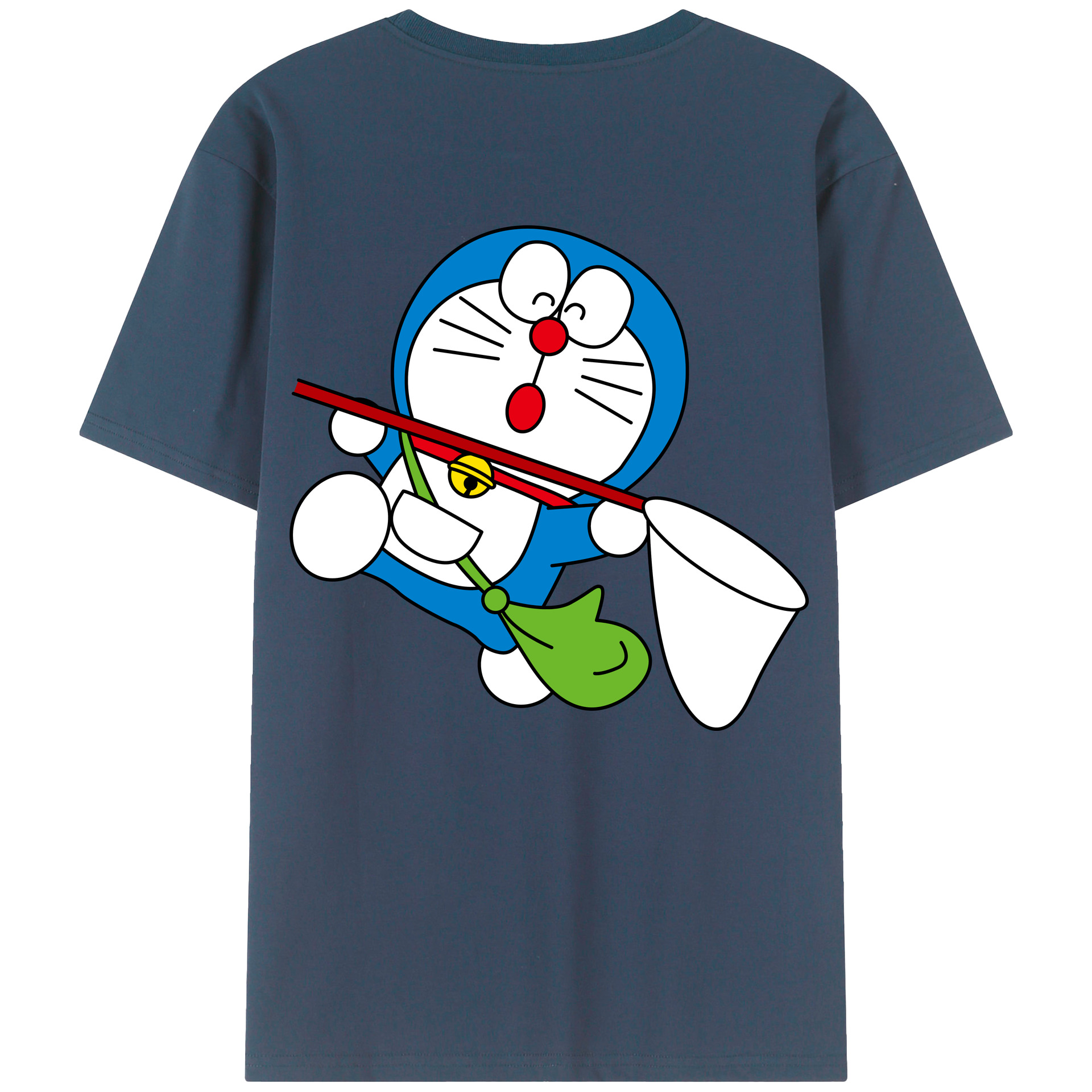 （画像用） ドラえもん Doraemon 綿100％半袖Tシャツ（背面プリント）