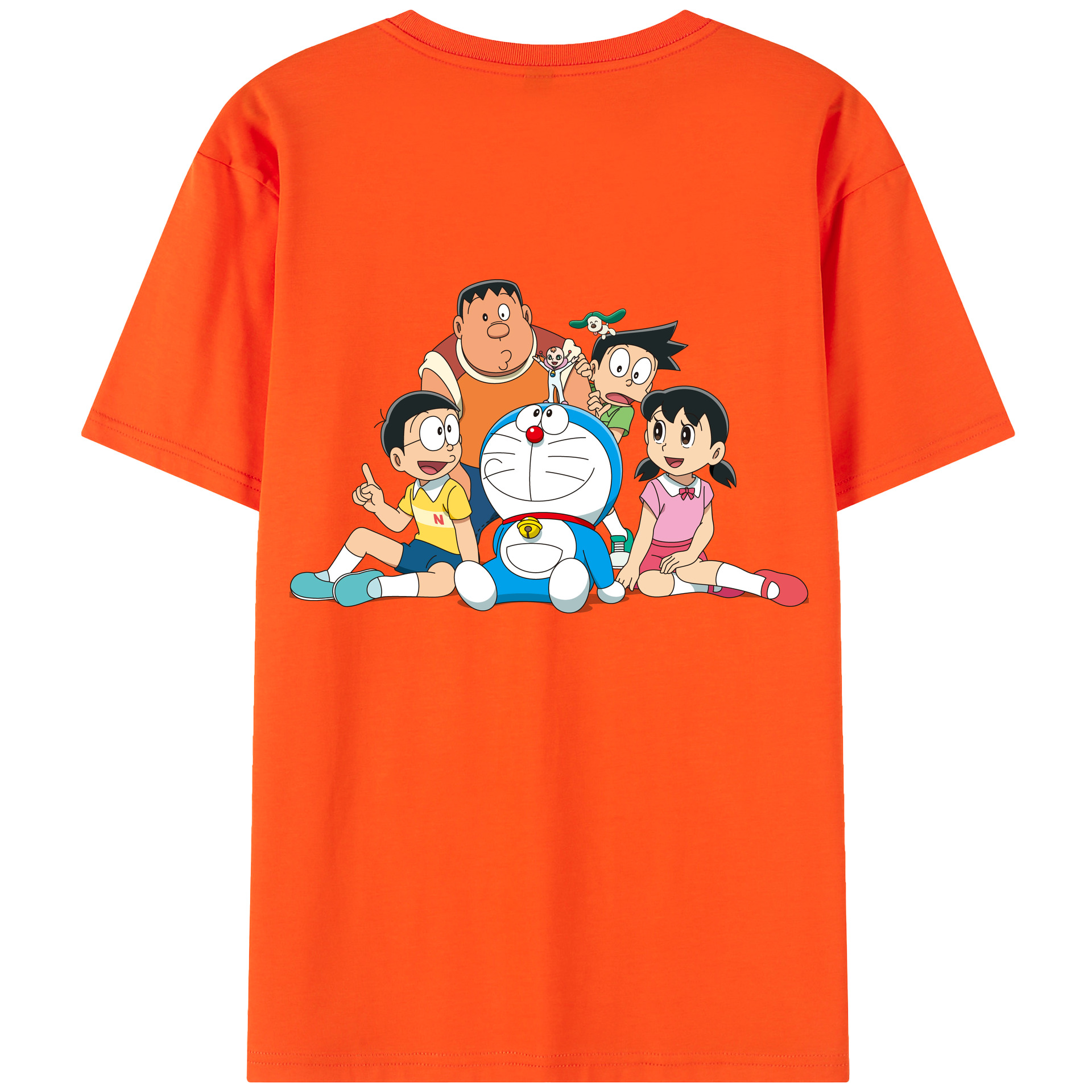 （画像用） ドラえもん Doraemon 綿100％半袖Tシャツ（背面プリント）