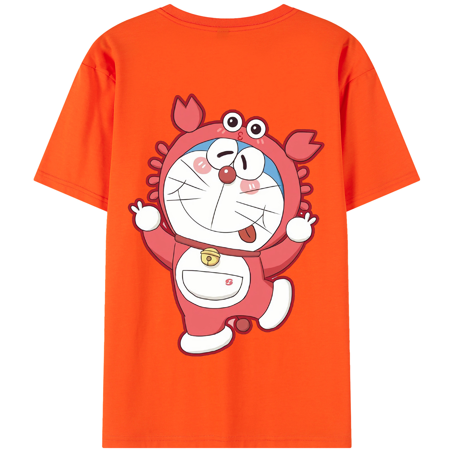 （画像用） ドラえもん Doraemon 綿100％半袖Tシャツ（背面プリント）