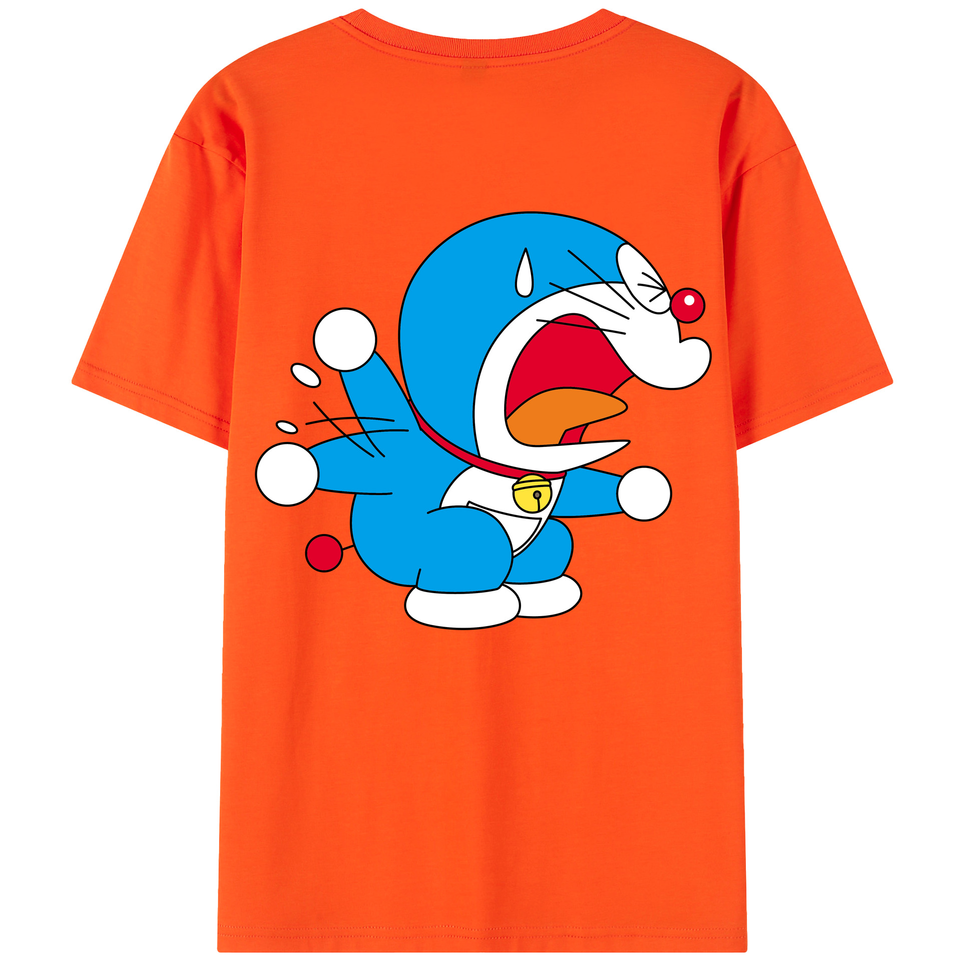 （画像用） ドラえもん Doraemon 綿100％半袖Tシャツ（背面プリント）