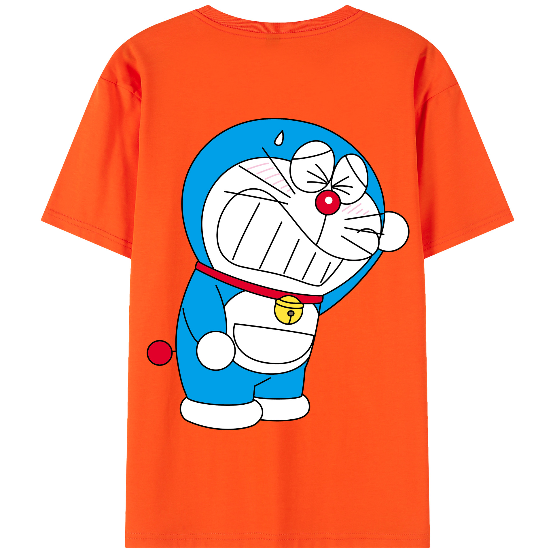 （画像用） ドラえもん Doraemon 綿100％半袖Tシャツ（背面プリント）