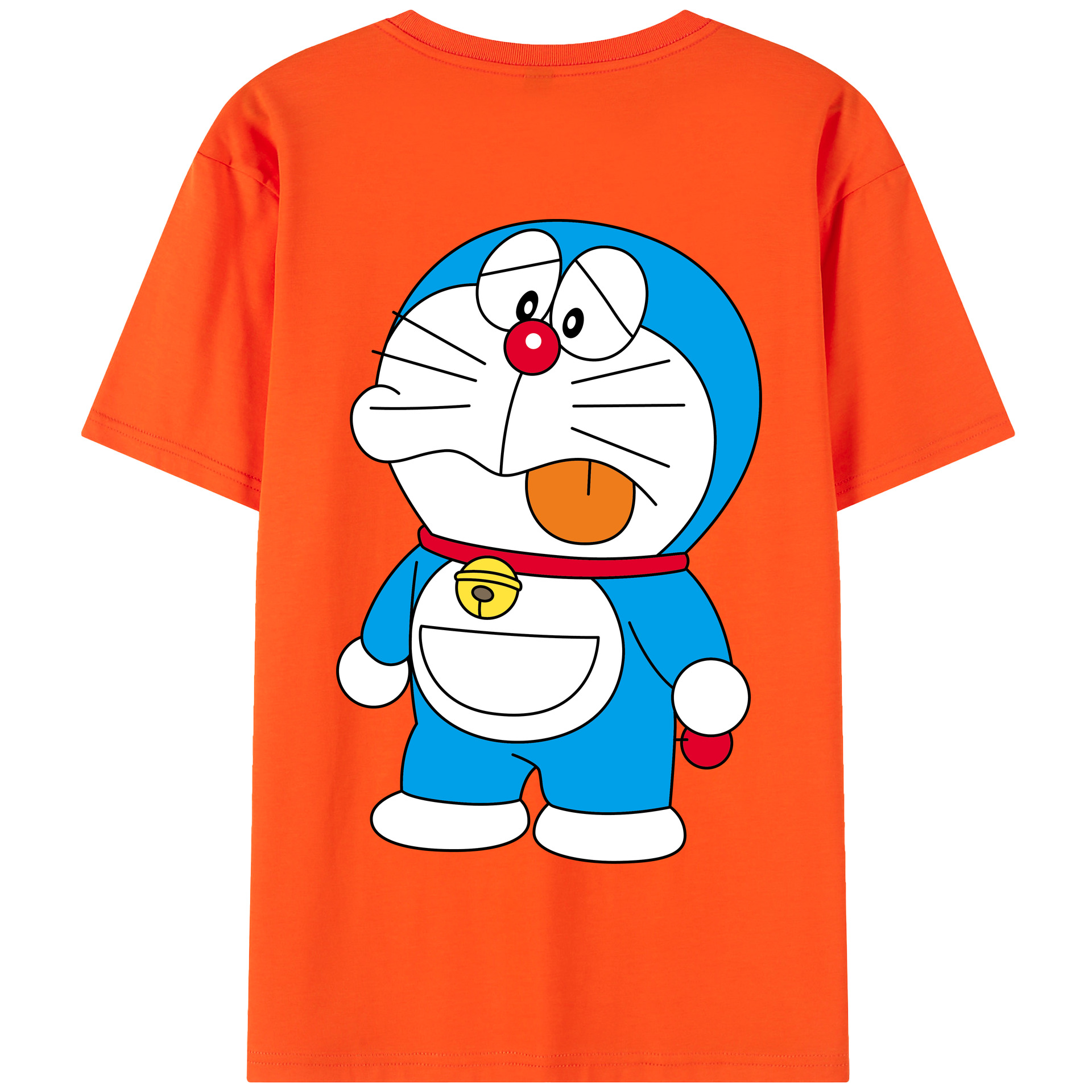 （画像用） ドラえもん Doraemon 綿100％半袖Tシャツ（背面プリント）