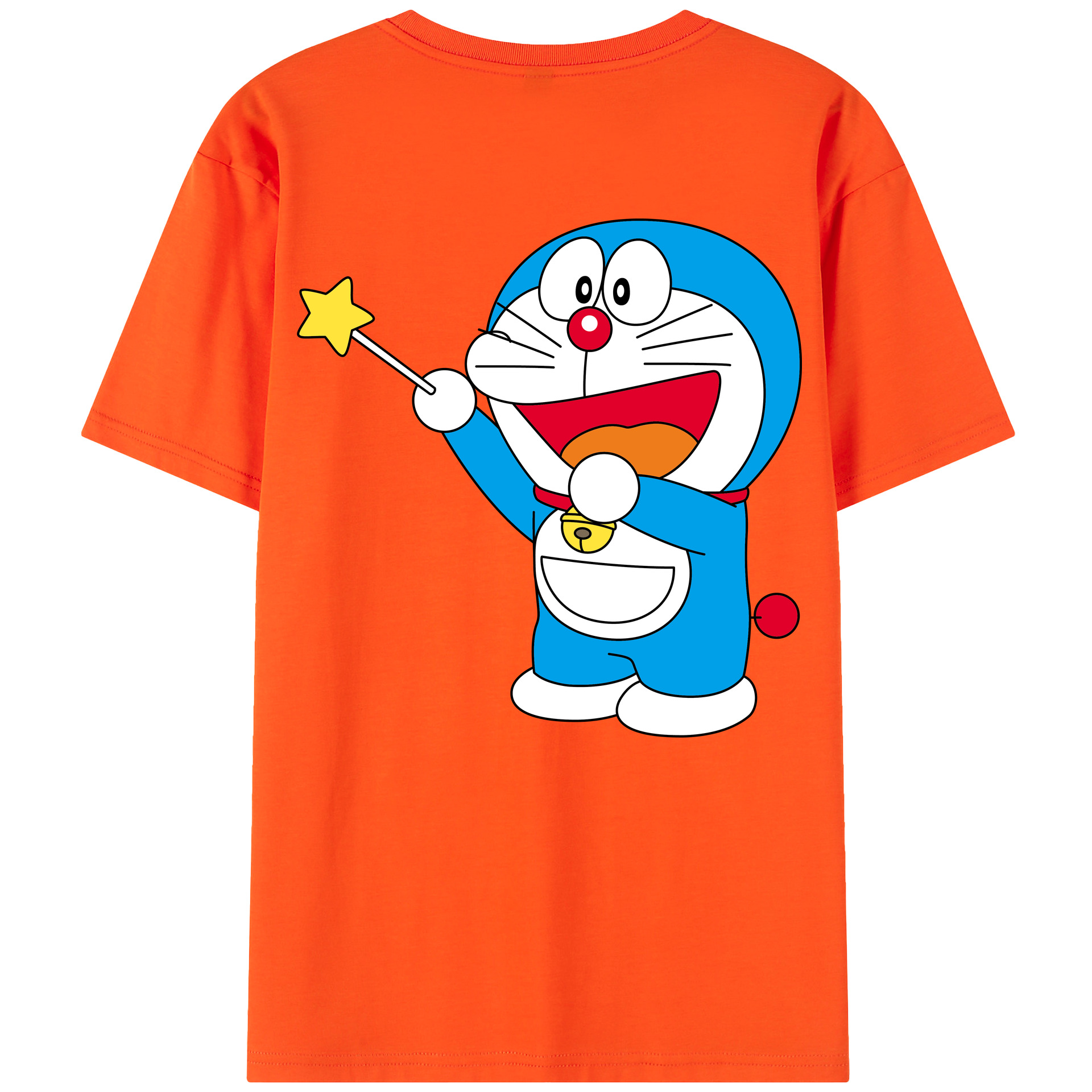 （画像用） ドラえもん Doraemon 綿100％半袖Tシャツ（背面プリント）