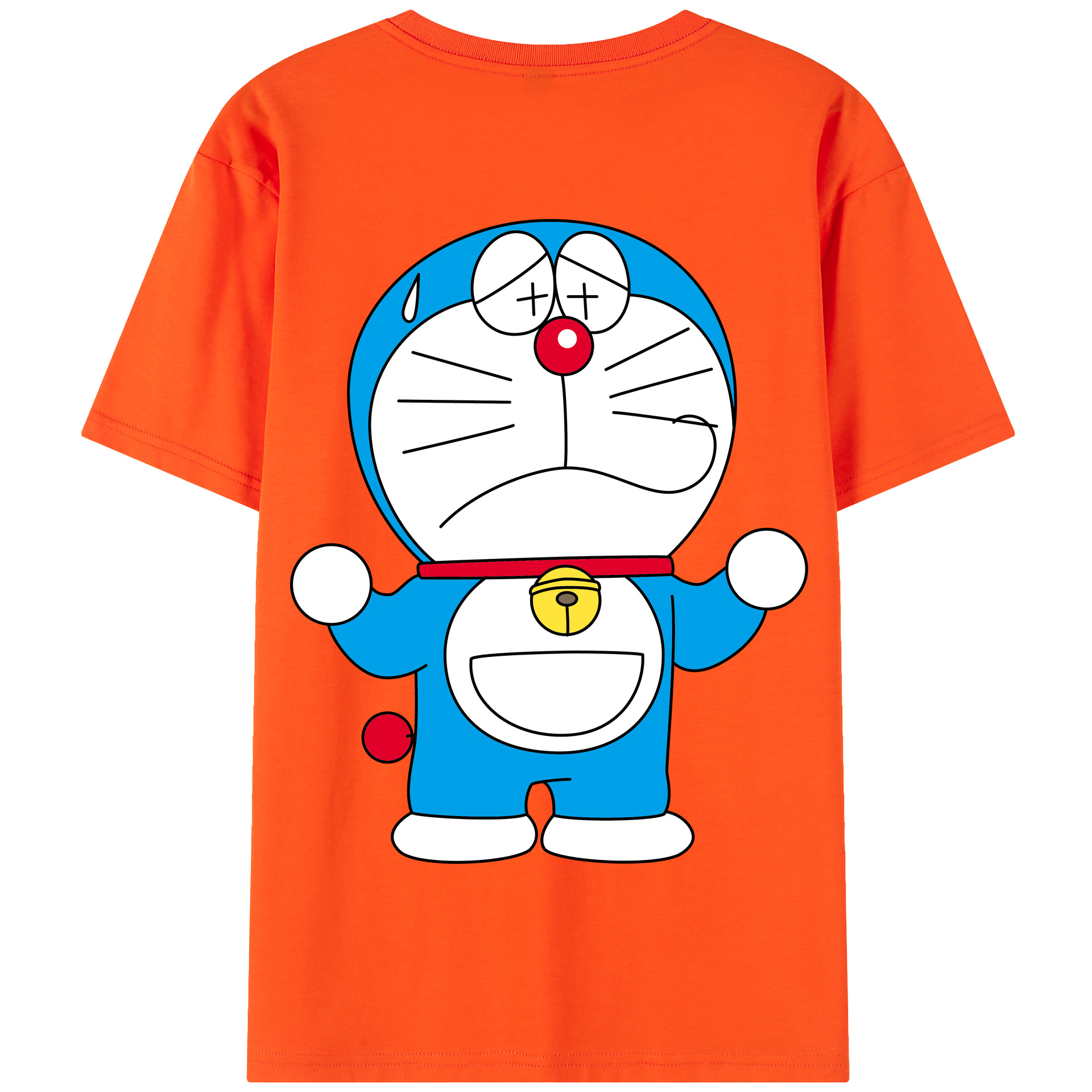 （画像用） ドラえもん Doraemon 綿100％半袖Tシャツ（背面プリント）