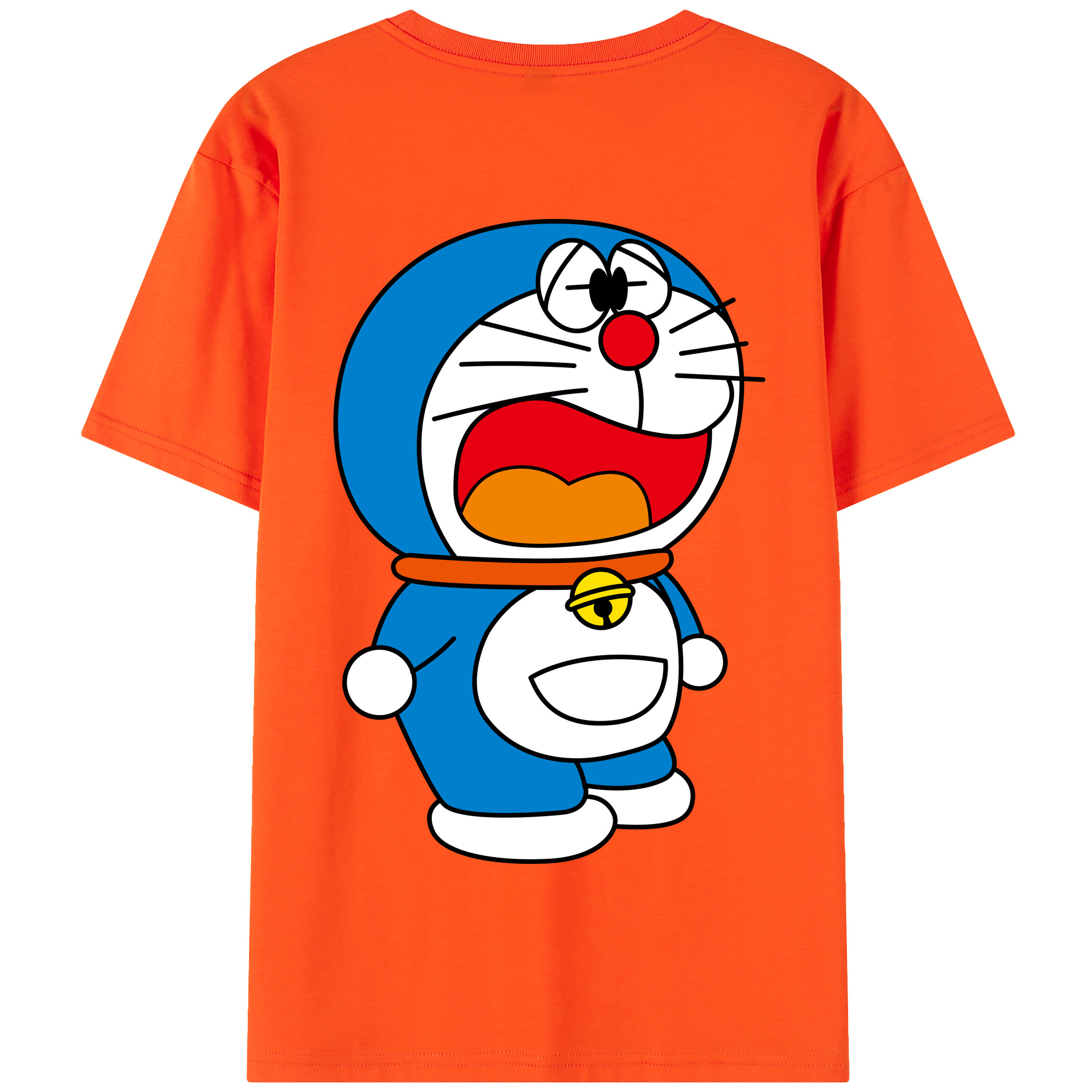 （画像用） ドラえもん Doraemon 綿100％半袖Tシャツ（背面プリント）