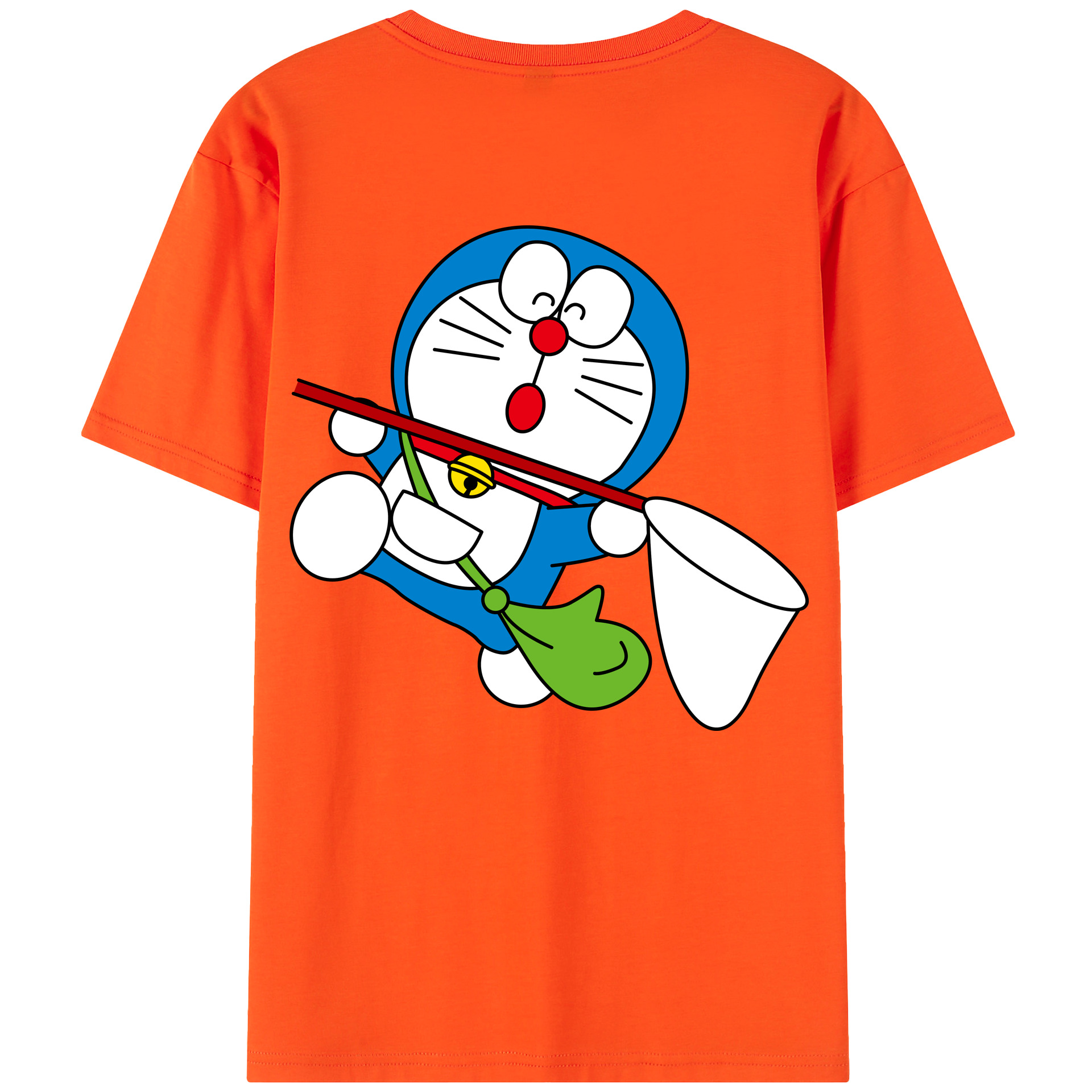 （画像用） ドラえもん Doraemon 綿100％半袖Tシャツ（背面プリント）