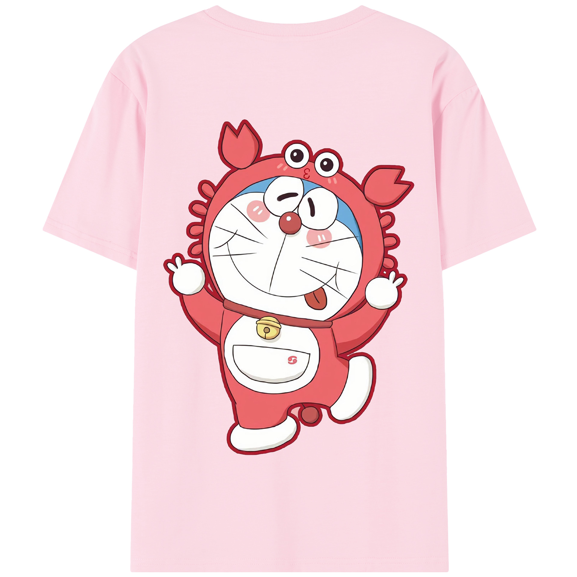 （画像用） ドラえもん Doraemon 綿100％半袖Tシャツ（背面プリント）