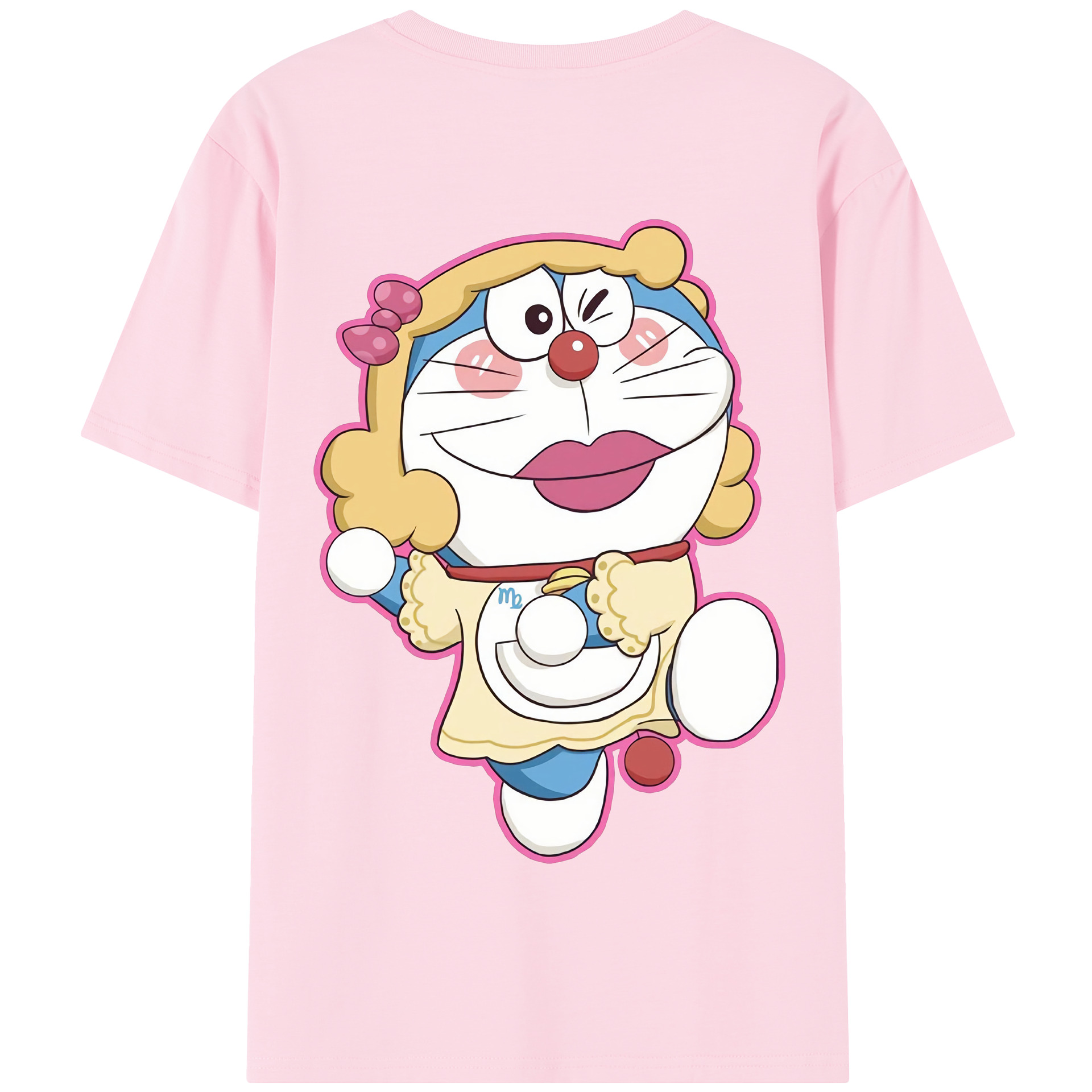 （画像用） ドラえもん Doraemon 綿100％半袖Tシャツ（背面プリント）