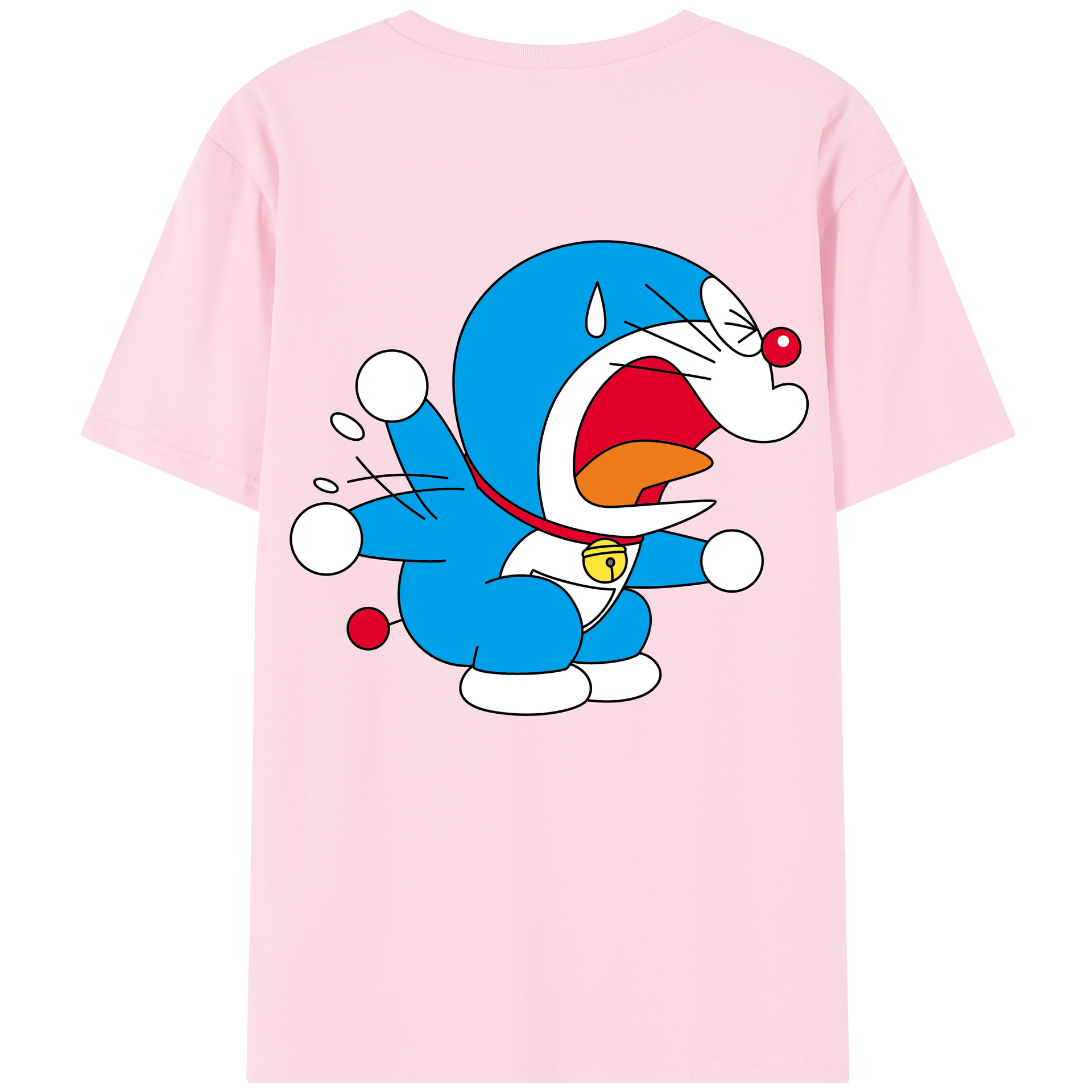 （画像用） ドラえもん Doraemon 綿100％半袖Tシャツ（背面プリント）