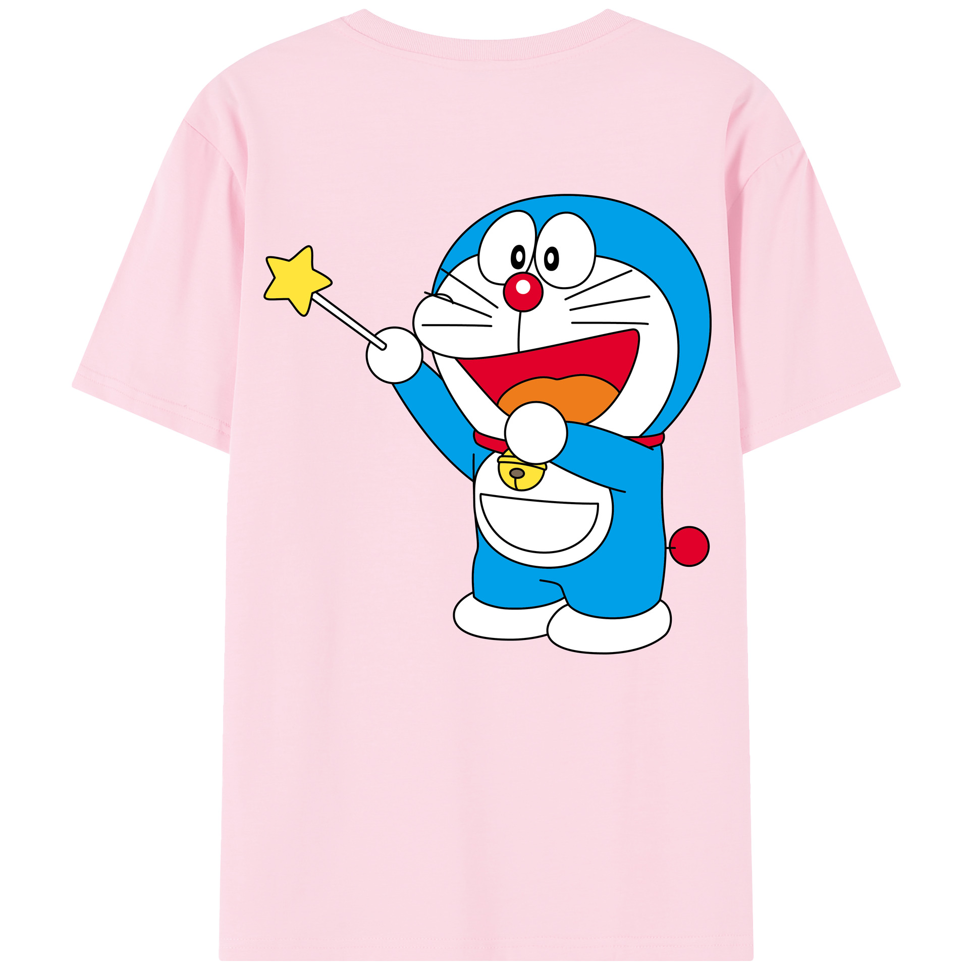 （画像用） ドラえもん Doraemon 綿100％半袖Tシャツ（背面プリント）