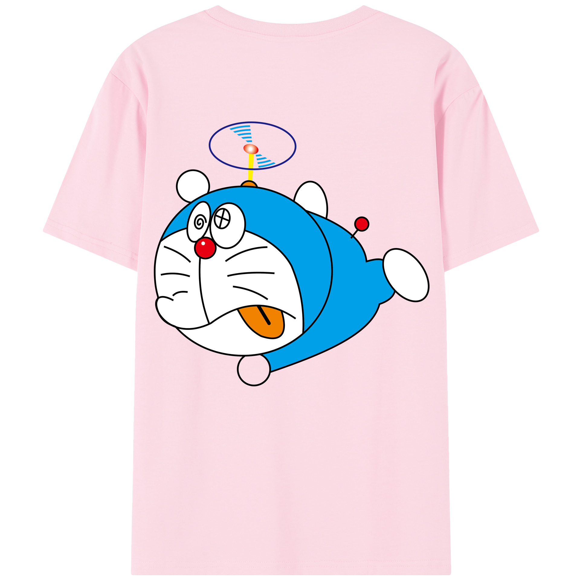 （画像用） ドラえもん Doraemon 綿100％半袖Tシャツ（背面プリント）