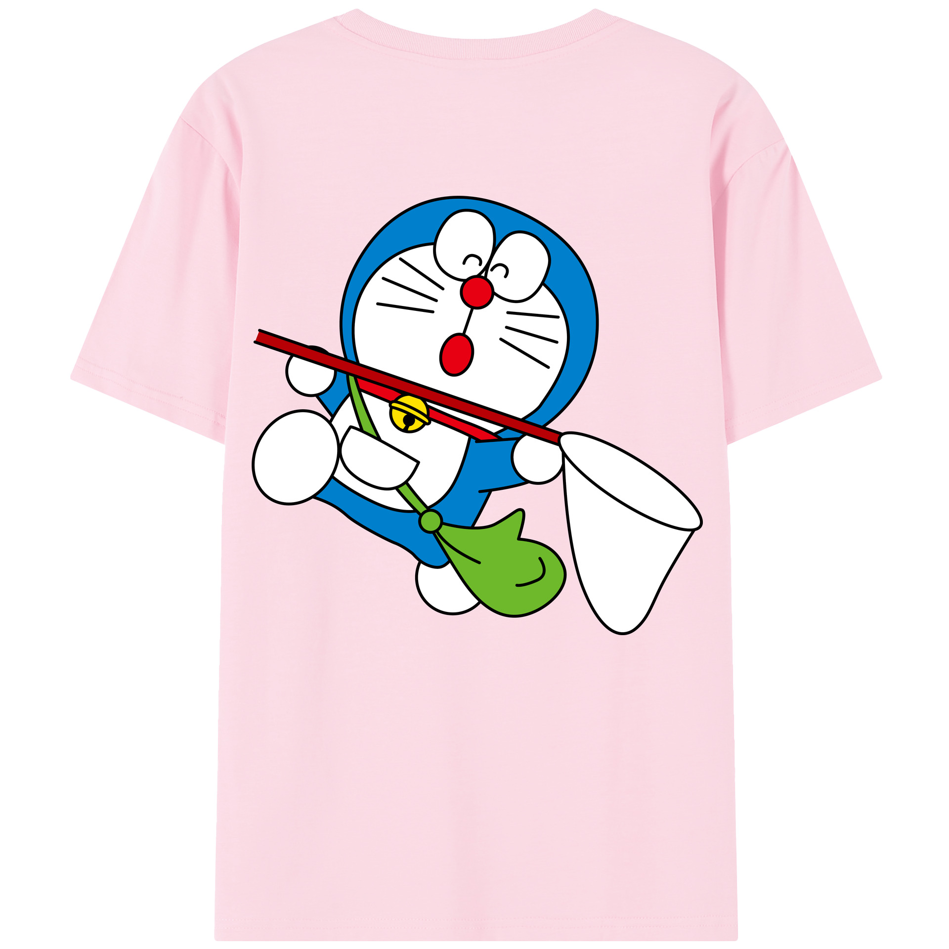 （画像用） ドラえもん Doraemon 綿100％半袖Tシャツ（背面プリント）