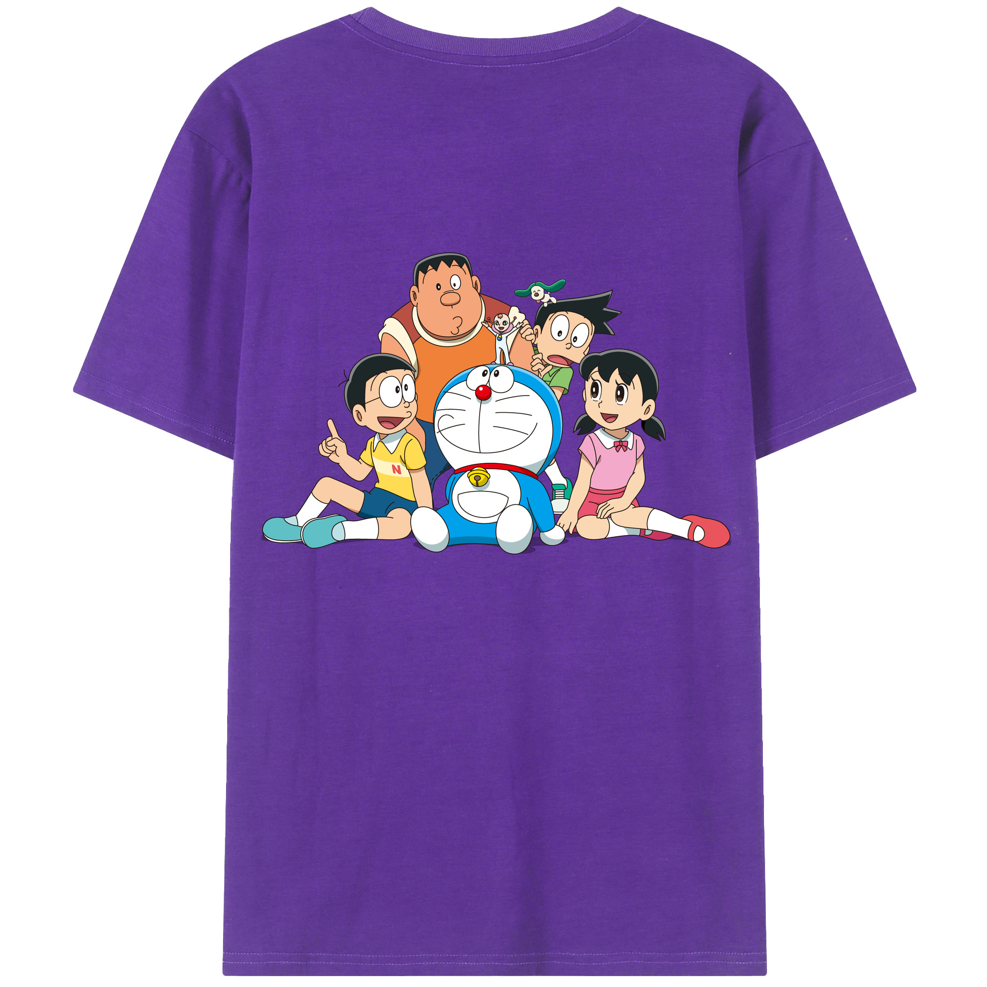 （画像用） ドラえもん Doraemon 綿100％半袖Tシャツ（背面プリント）