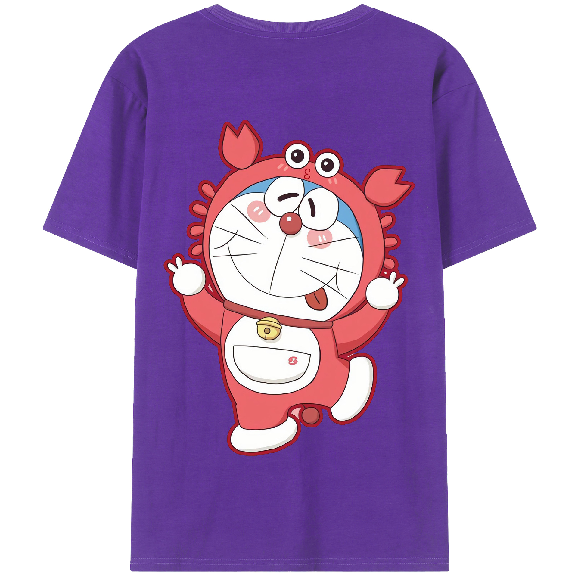 （画像用） ドラえもん Doraemon 綿100％半袖Tシャツ（背面プリント）
