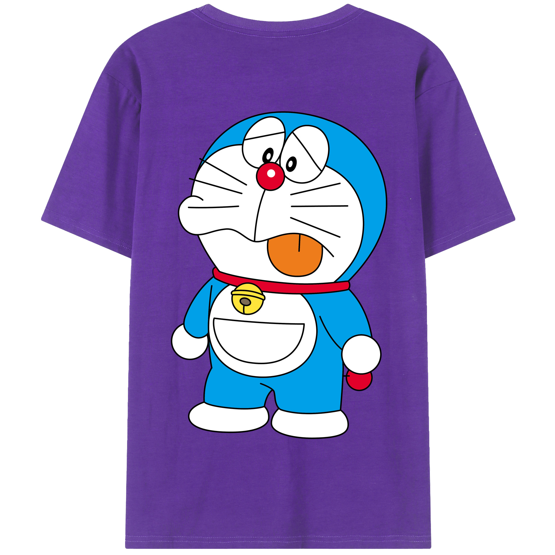 （画像用） ドラえもん Doraemon 綿100％半袖Tシャツ（背面プリント）