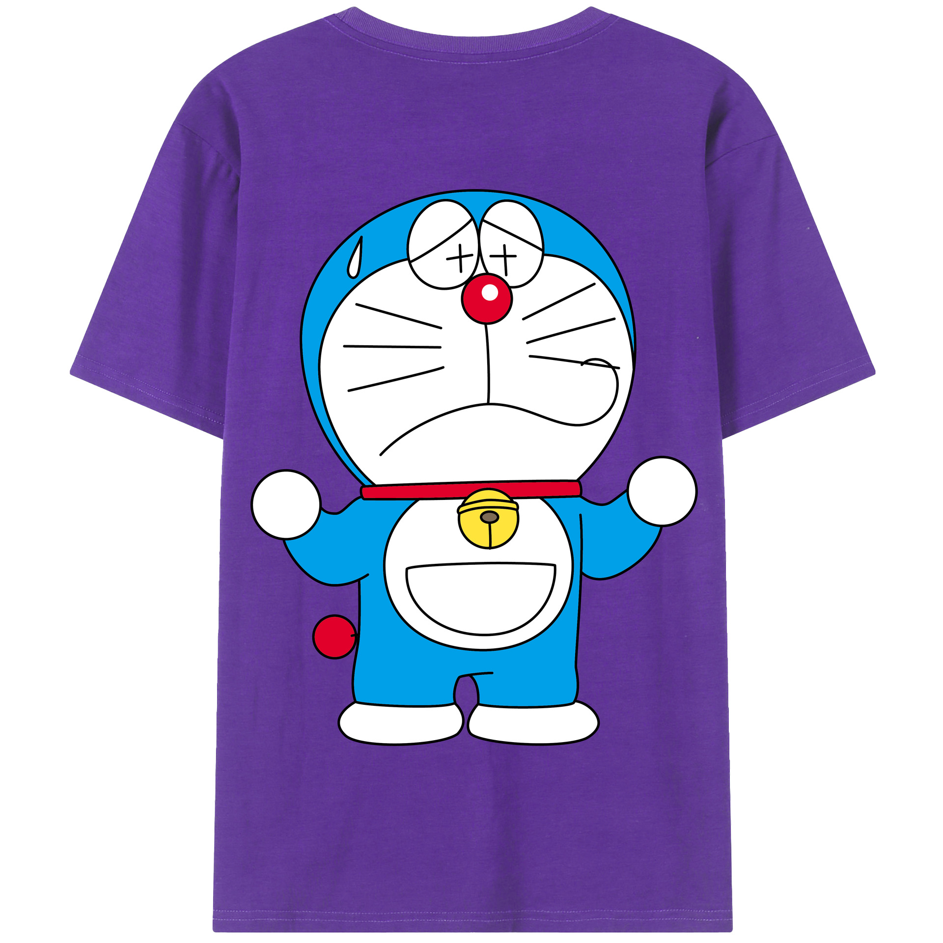 （画像用） ドラえもん Doraemon 綿100％半袖Tシャツ（背面プリント）