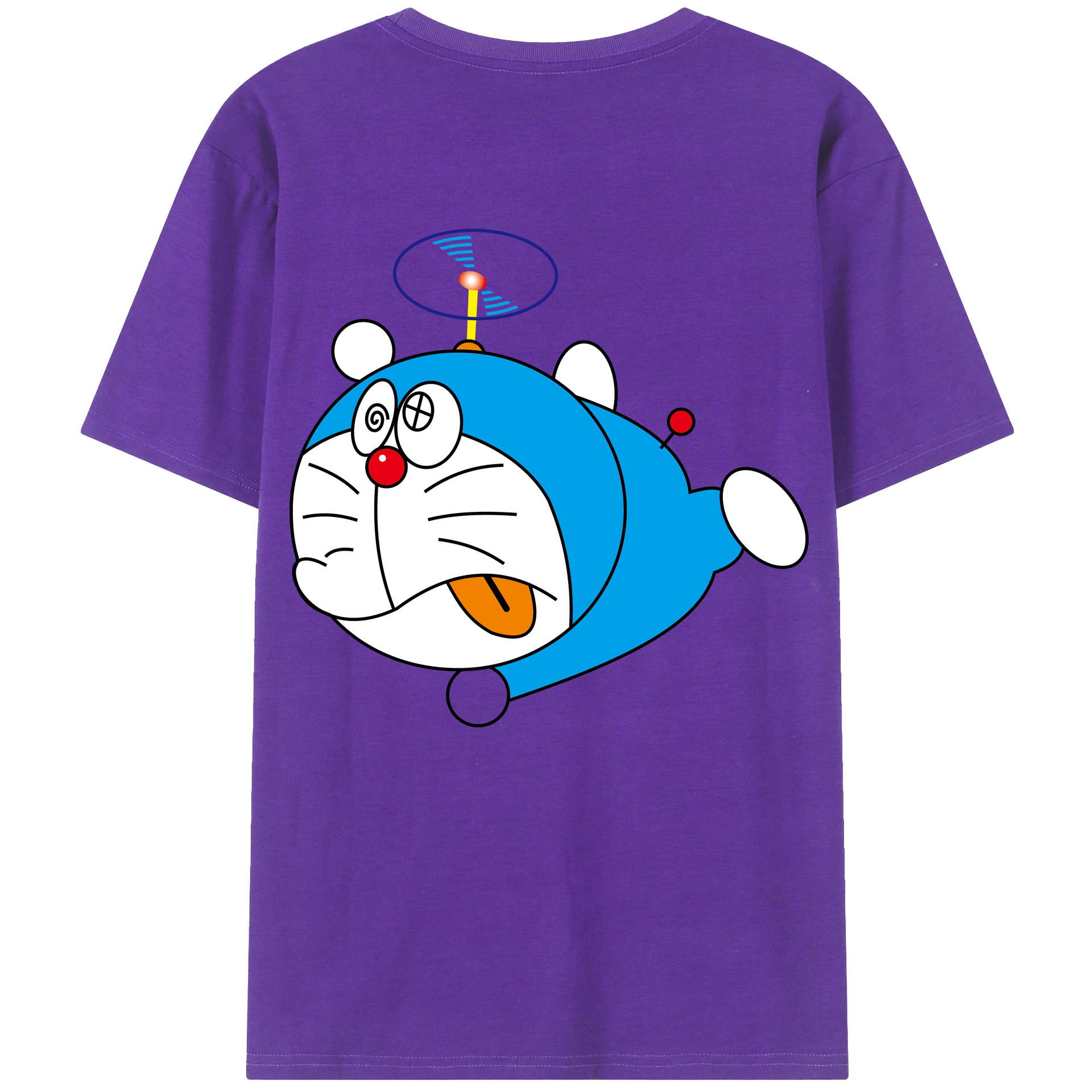 （画像用） ドラえもん Doraemon 綿100％半袖Tシャツ（背面プリント）