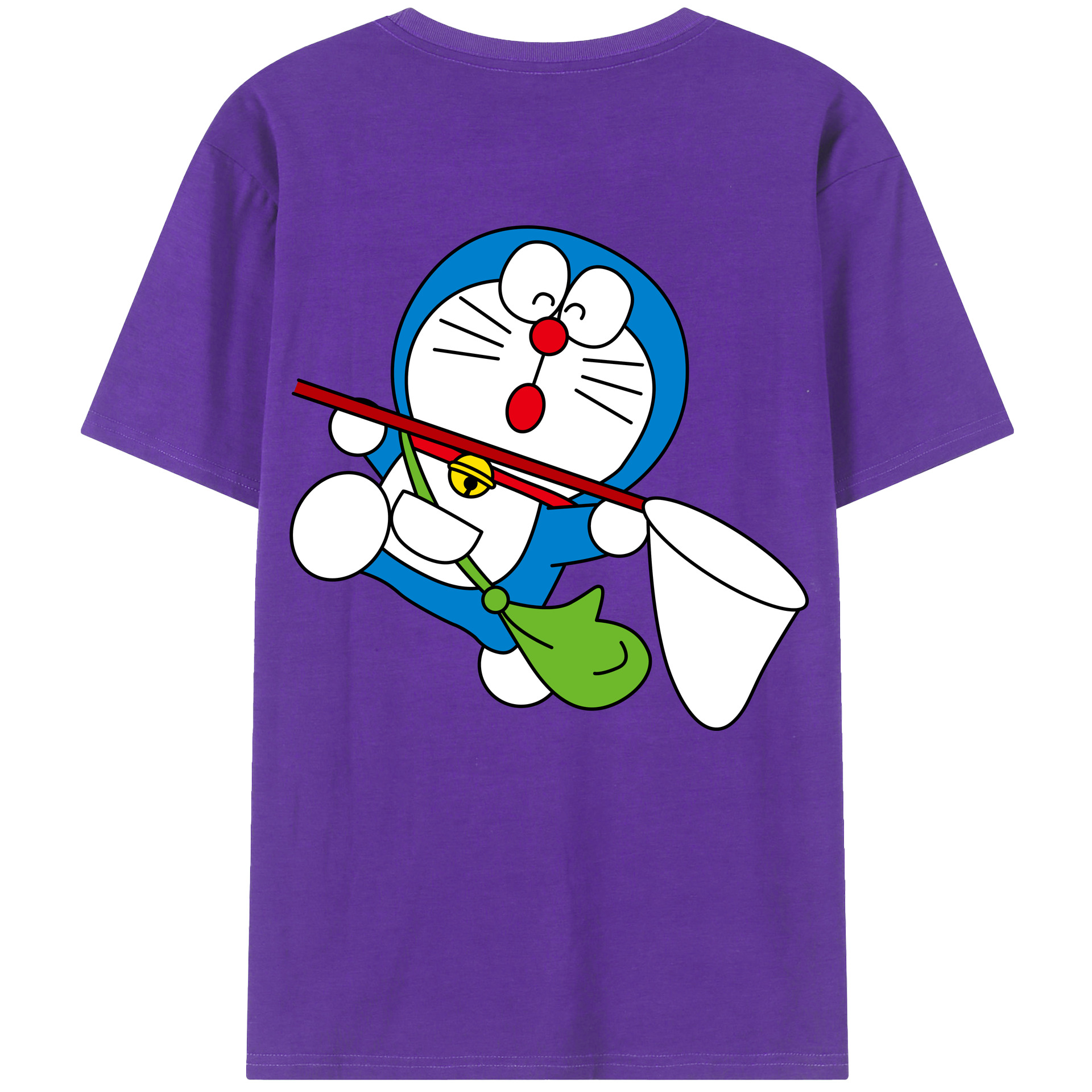（画像用） ドラえもん Doraemon 綿100％半袖Tシャツ（背面プリント）