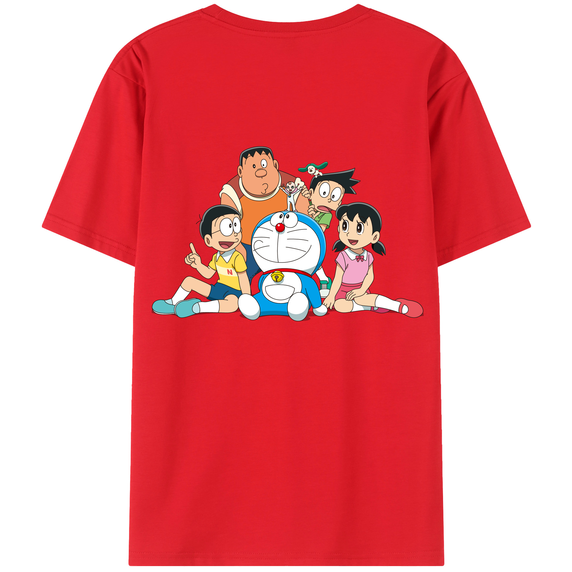 （画像用） ドラえもん Doraemon 綿100％半袖Tシャツ（背面プリント）