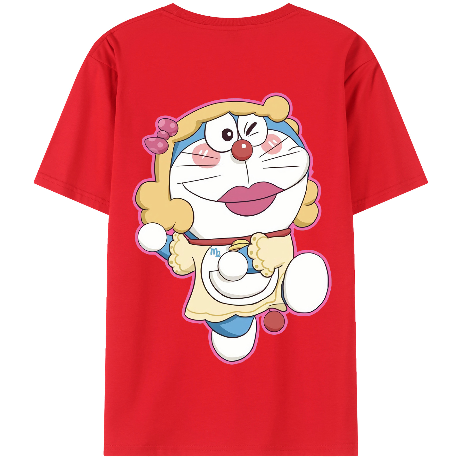 （画像用） ドラえもん Doraemon 綿100％半袖Tシャツ（背面プリント）
