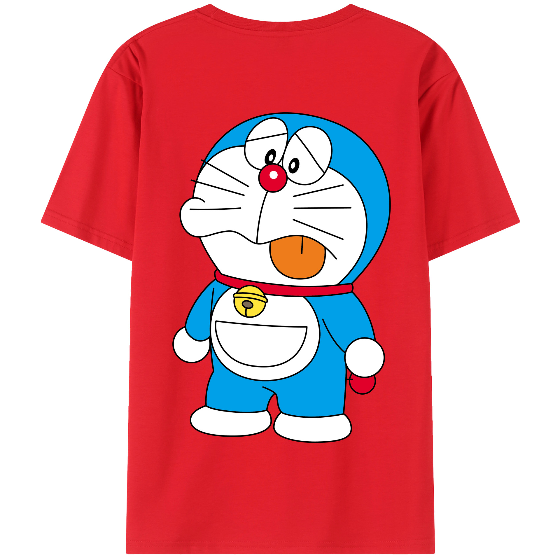 （画像用） ドラえもん Doraemon 綿100％半袖Tシャツ（背面プリント）