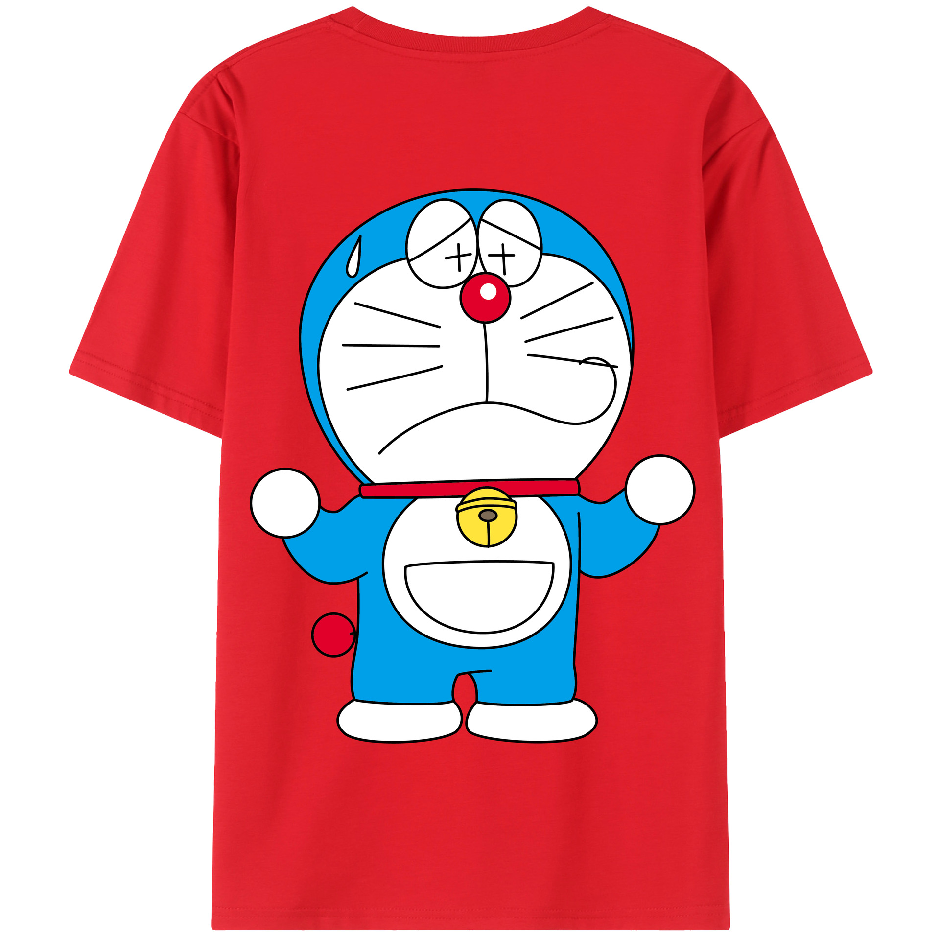 （画像用） ドラえもん Doraemon 綿100％半袖Tシャツ（背面プリント）