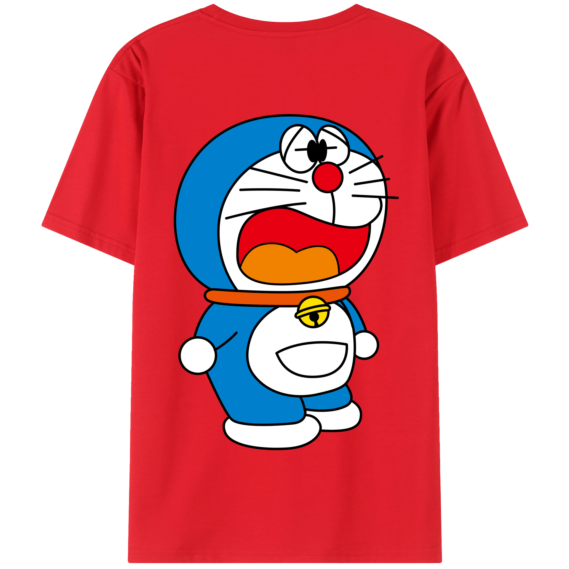（画像用） ドラえもん Doraemon 綿100％半袖Tシャツ（背面プリント）