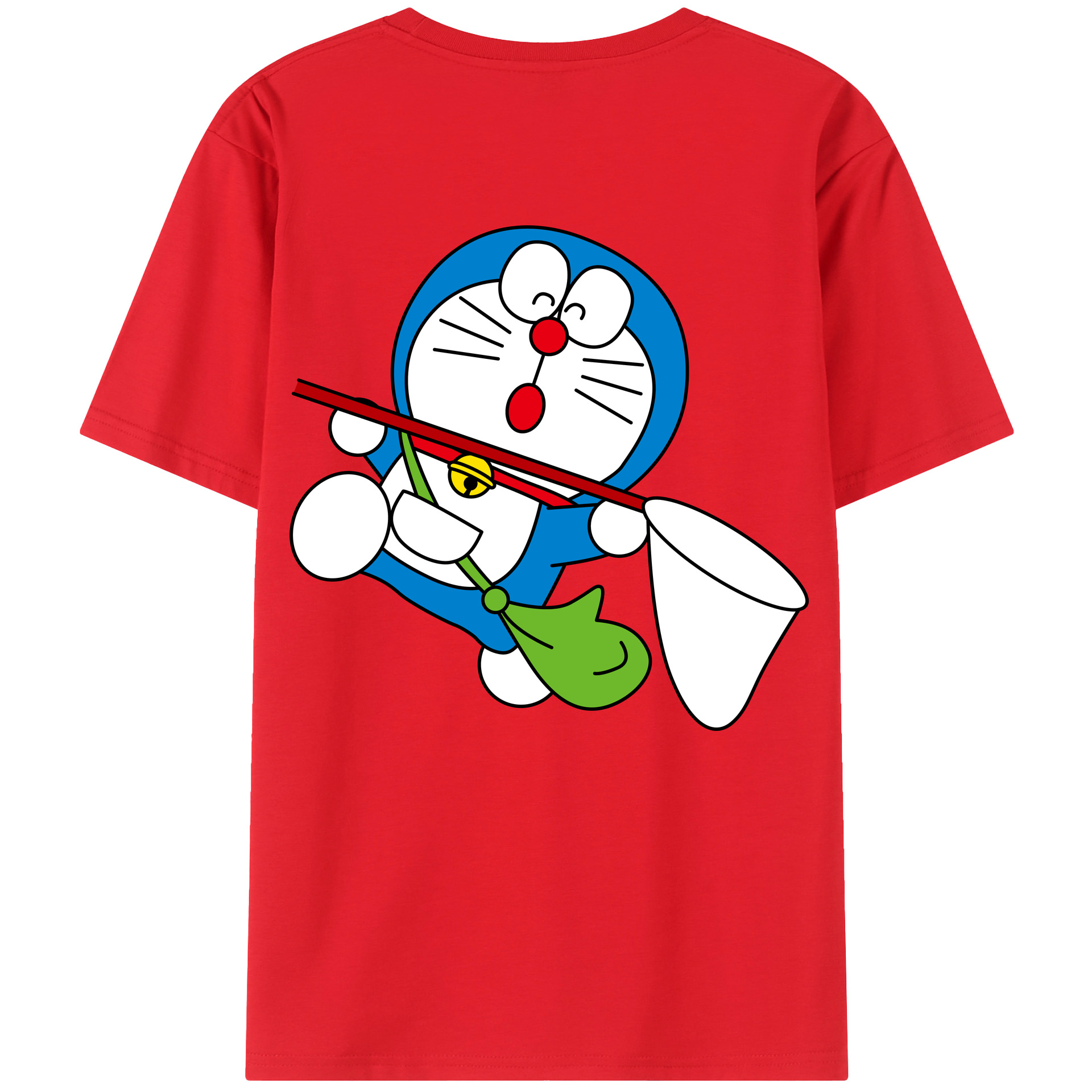 （画像用） ドラえもん Doraemon 綿100％半袖Tシャツ（背面プリント）