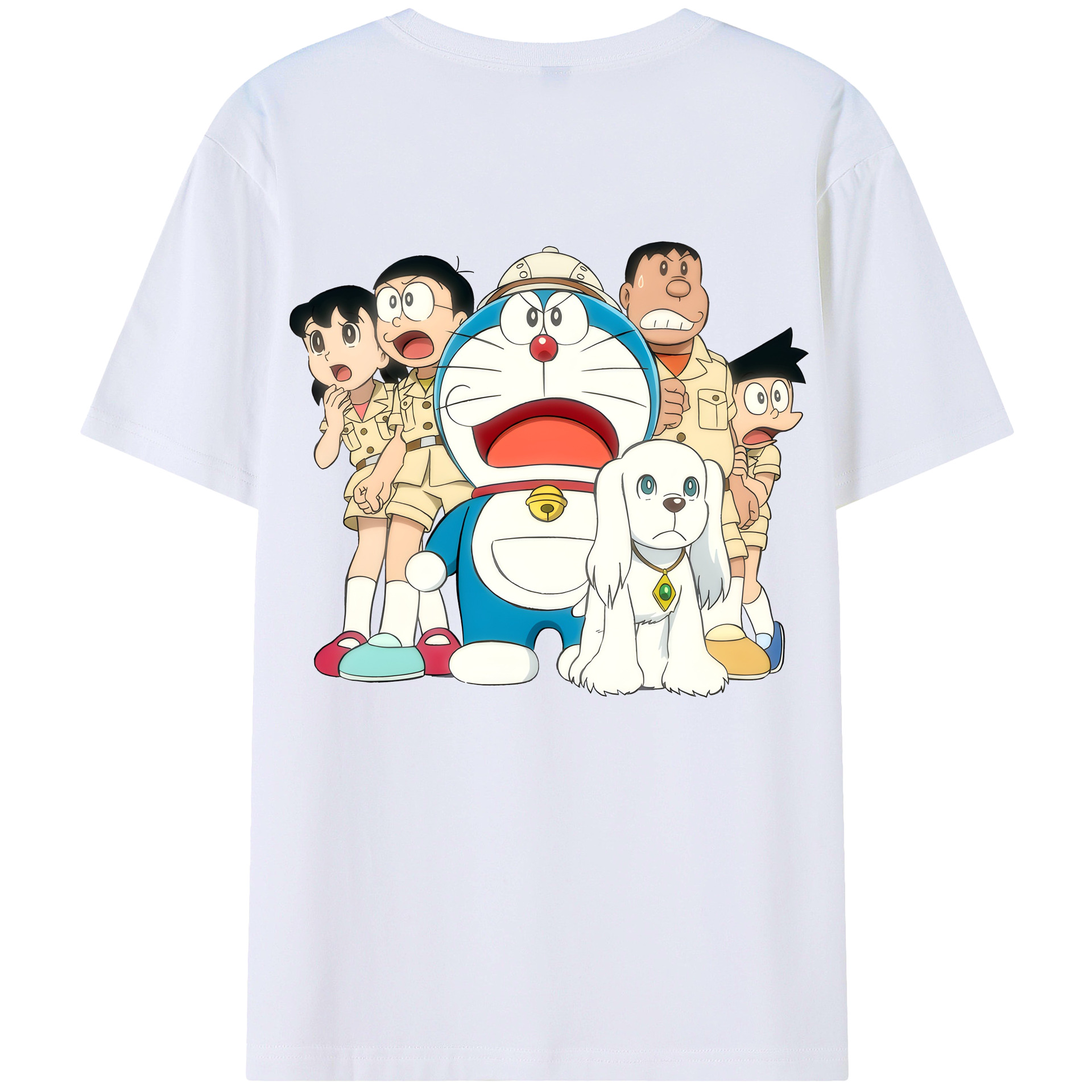 （画像用） ドラえもん Doraemon 綿100％半袖Tシャツ（背面プリント）