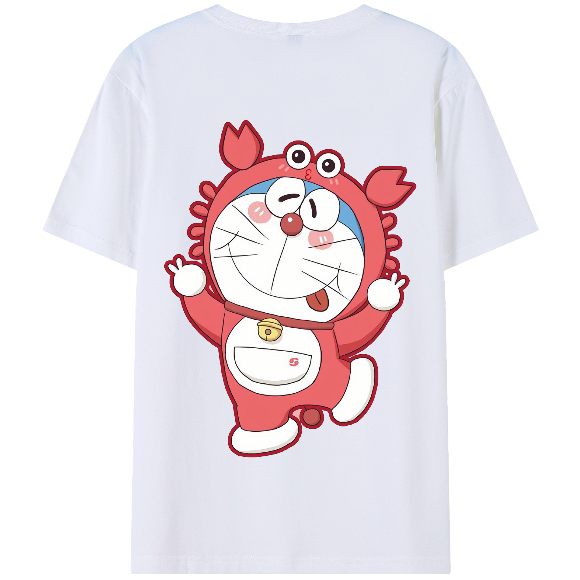 （画像用） ドラえもん Doraemon 綿100％半袖Tシャツ（背面プリント）