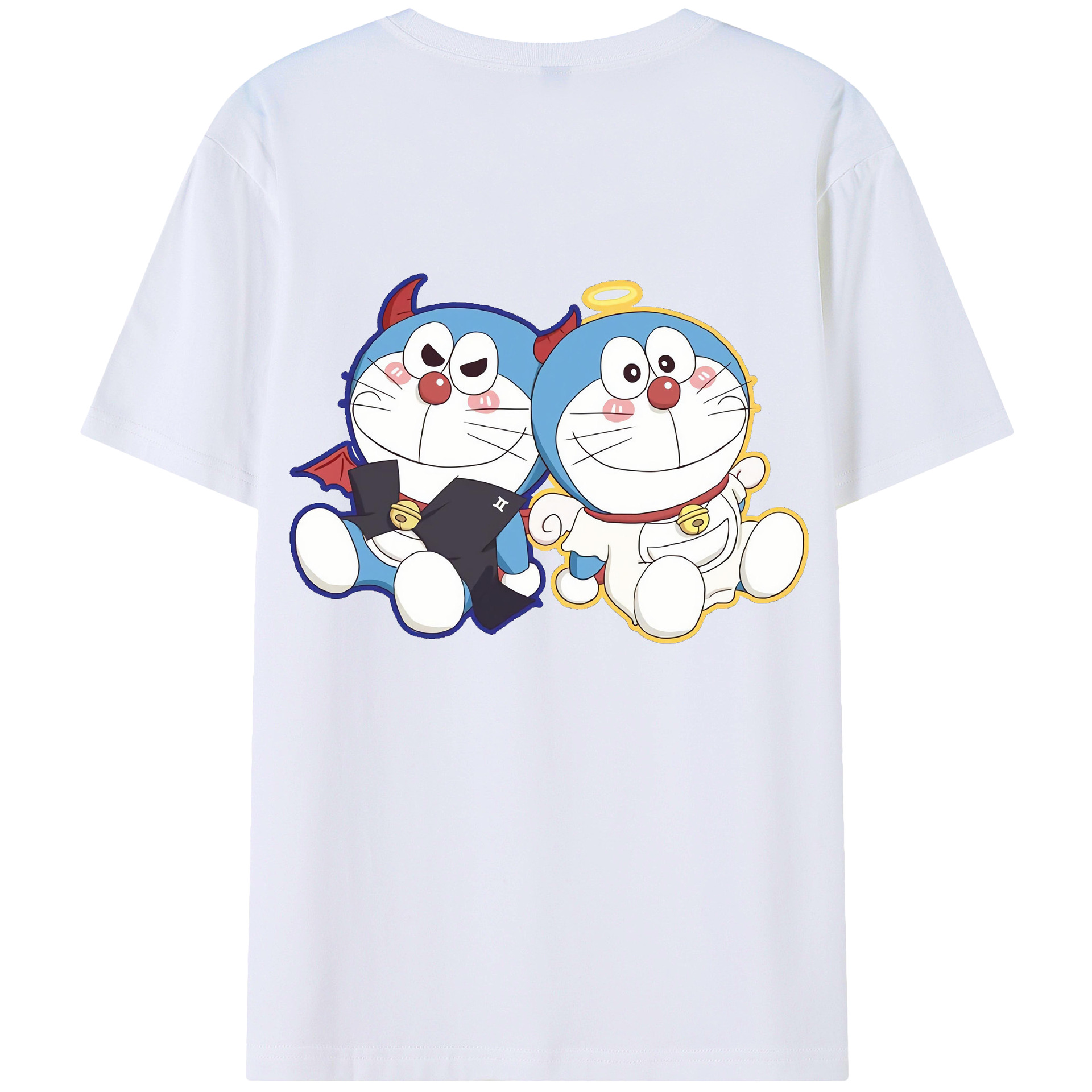 （画像用） ドラえもん Doraemon 綿100％半袖Tシャツ（背面プリント）