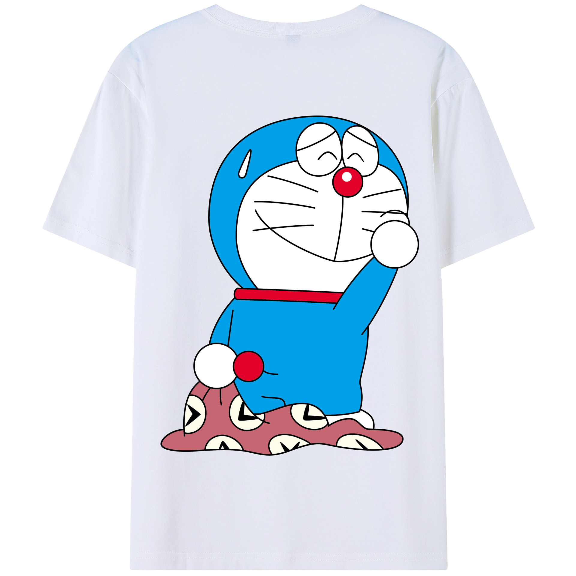（画像用） ドラえもん Doraemon 綿100％半袖Tシャツ（背面プリント）