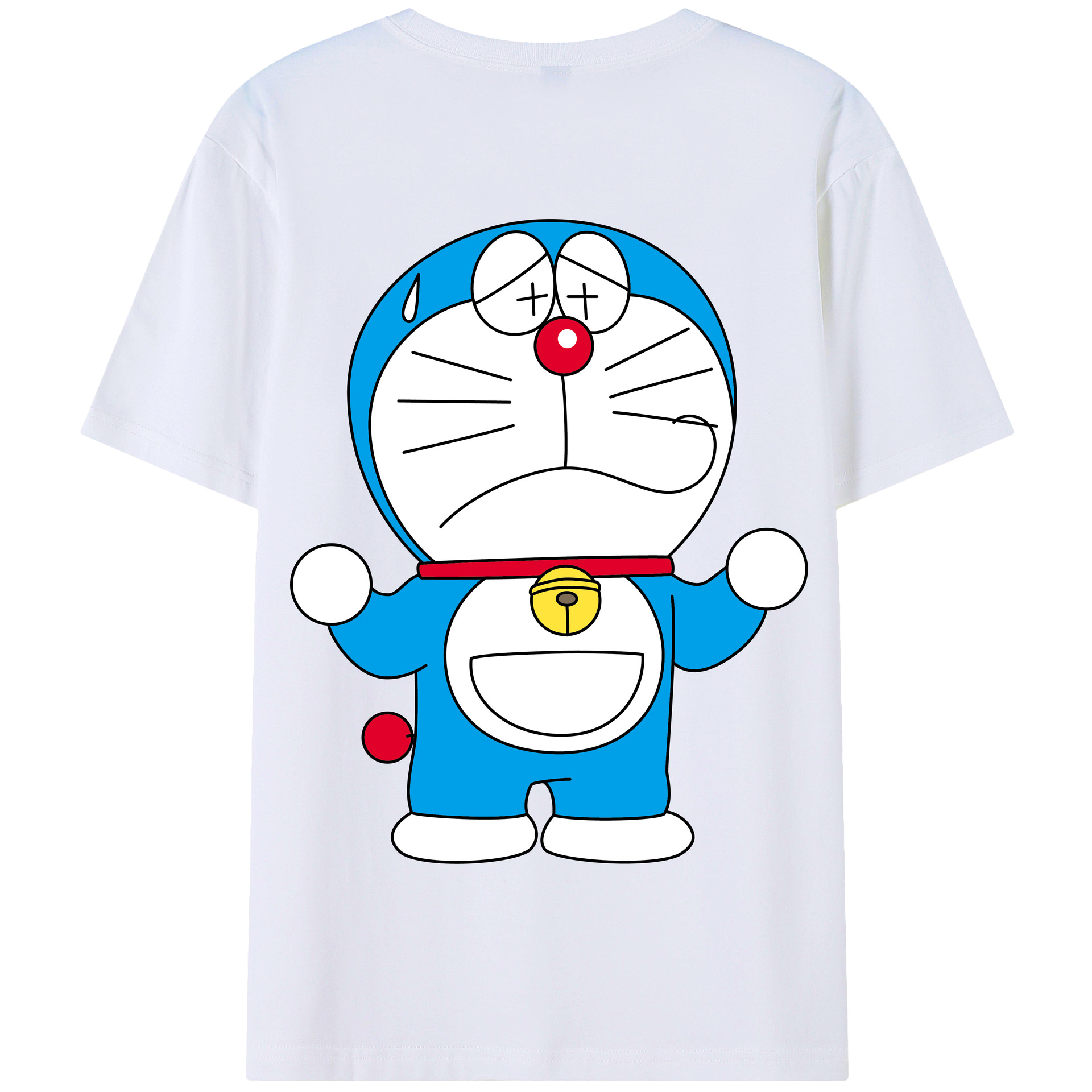 （画像用） ドラえもん Doraemon 綿100％半袖Tシャツ（背面プリント）