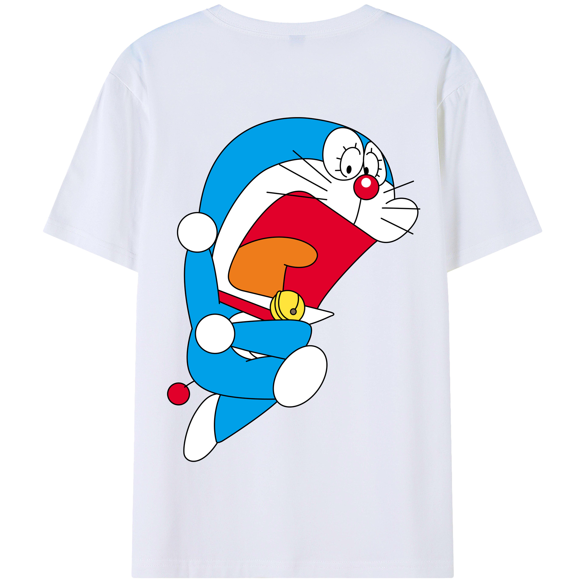 （画像用） ドラえもん Doraemon 綿100％半袖Tシャツ（背面プリント）