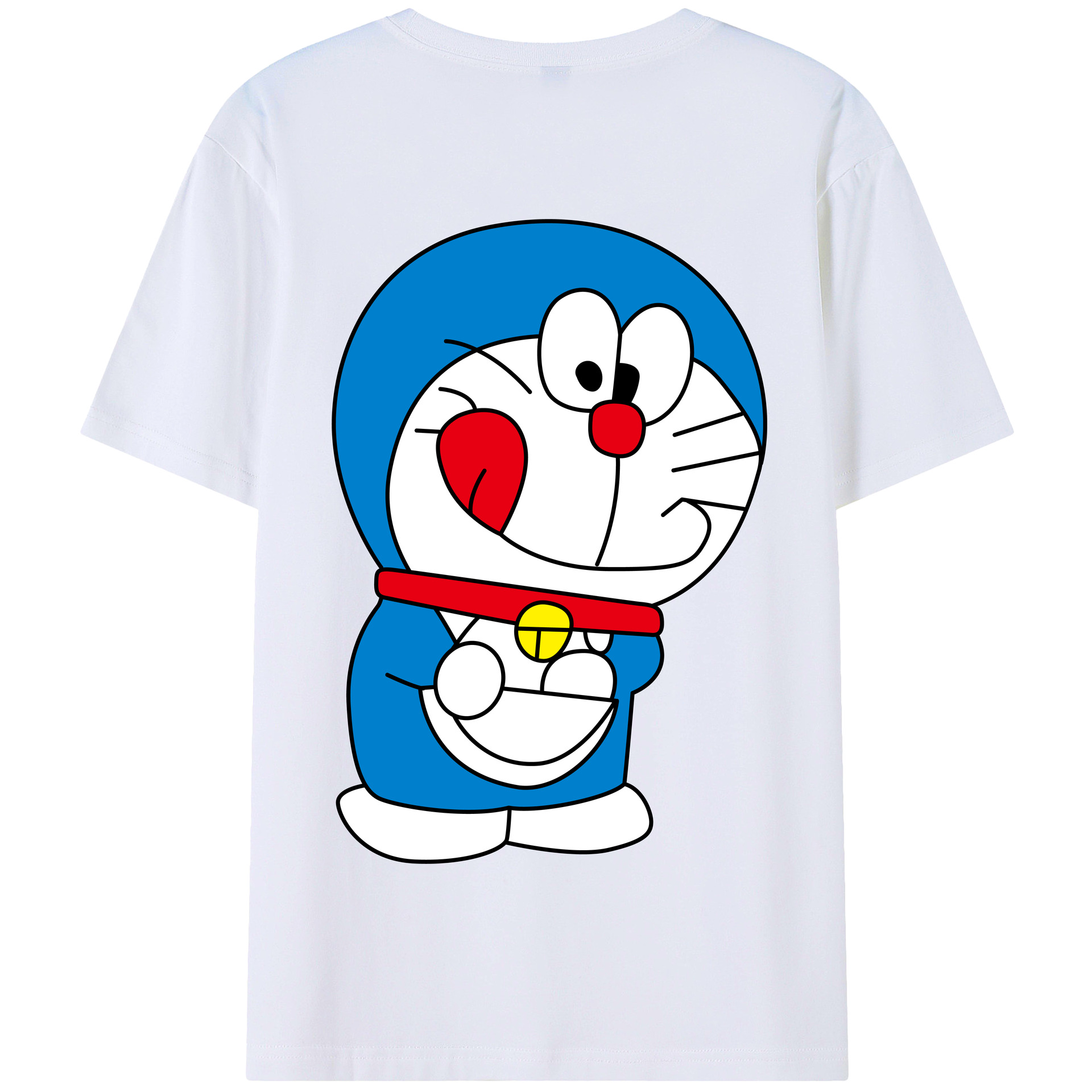 （画像用） ドラえもん Doraemon 綿100％半袖Tシャツ（背面プリント）