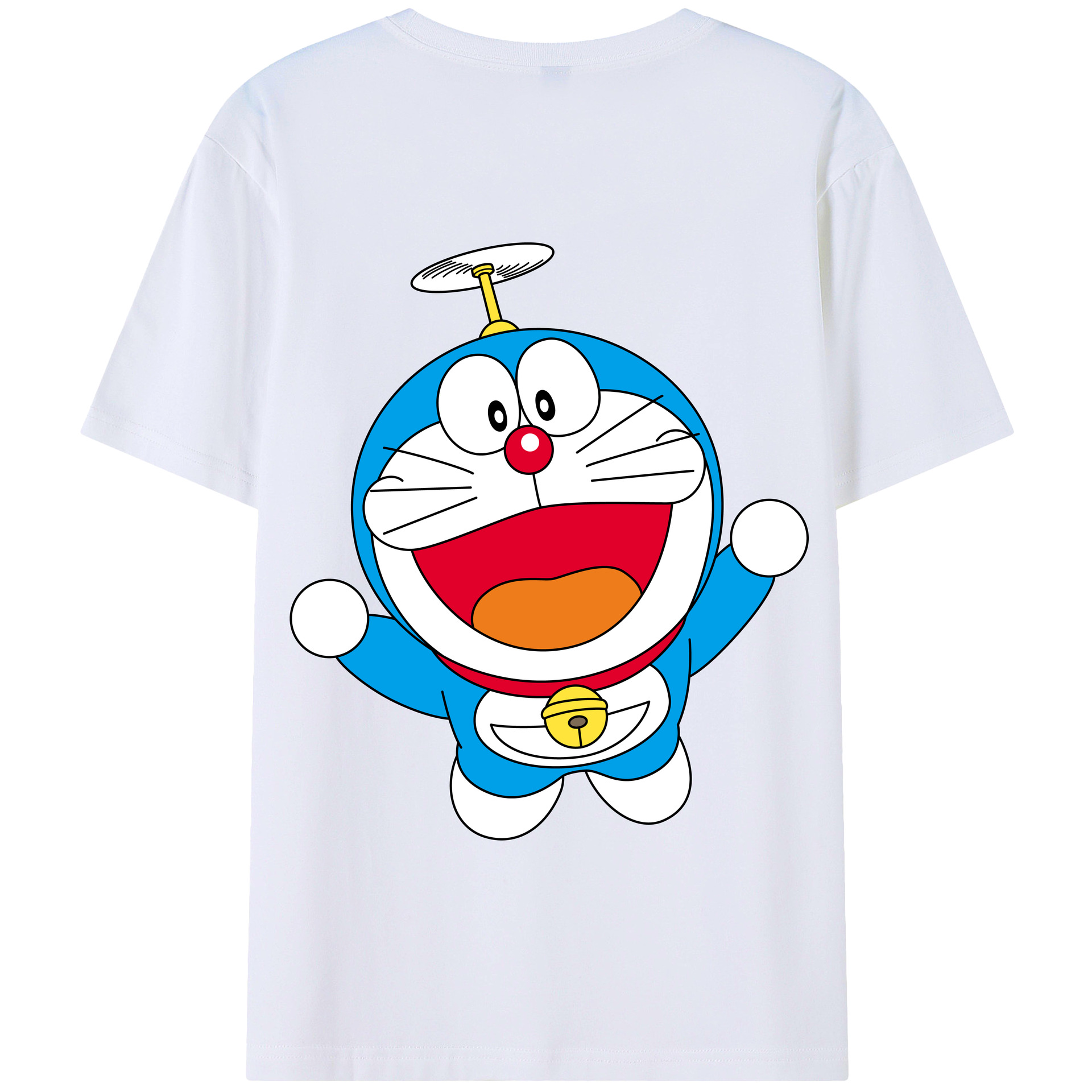 （画像用） ドラえもん Doraemon 綿100％半袖Tシャツ（背面プリント）