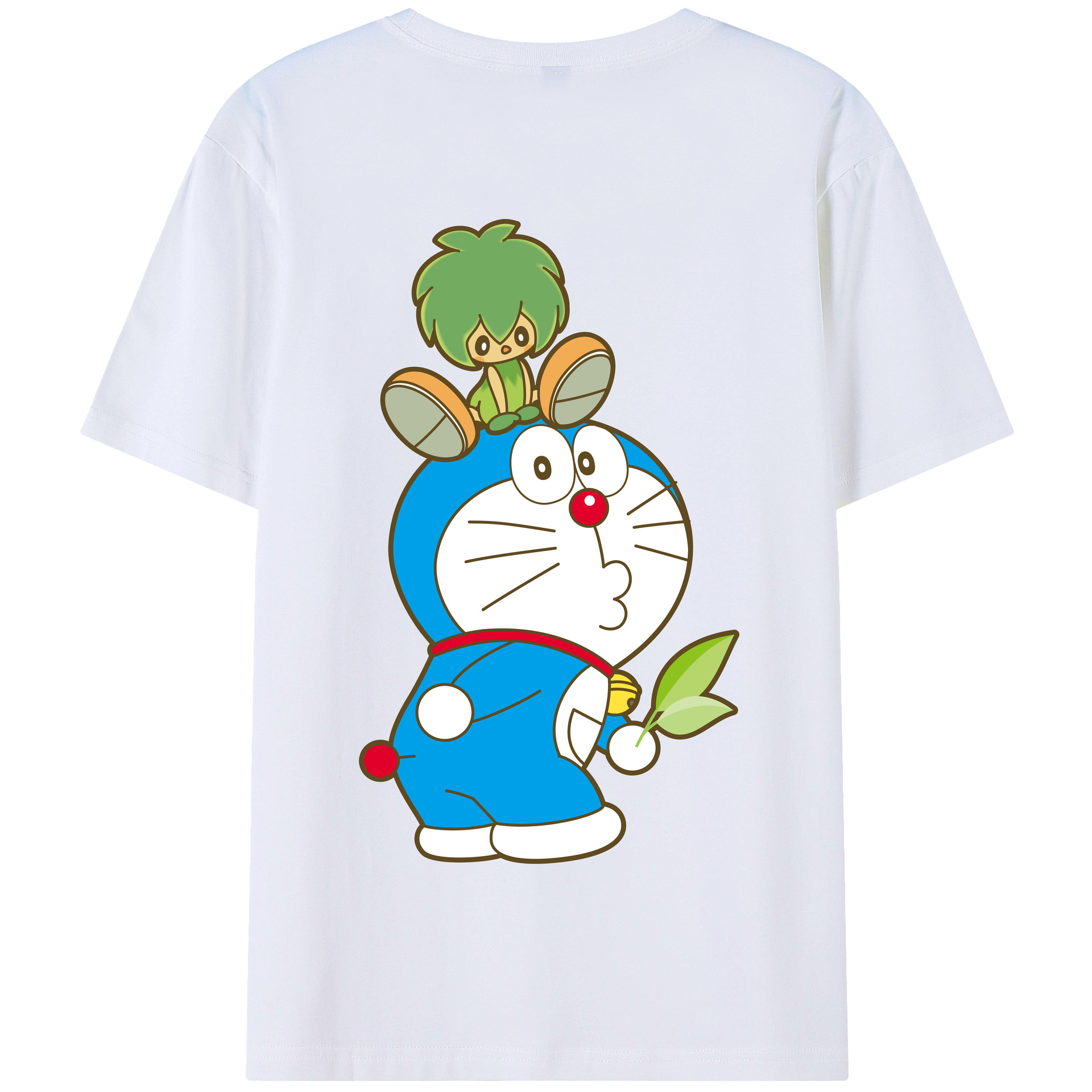（画像用） ドラえもん Doraemon 綿100％半袖Tシャツ（背面プリント）