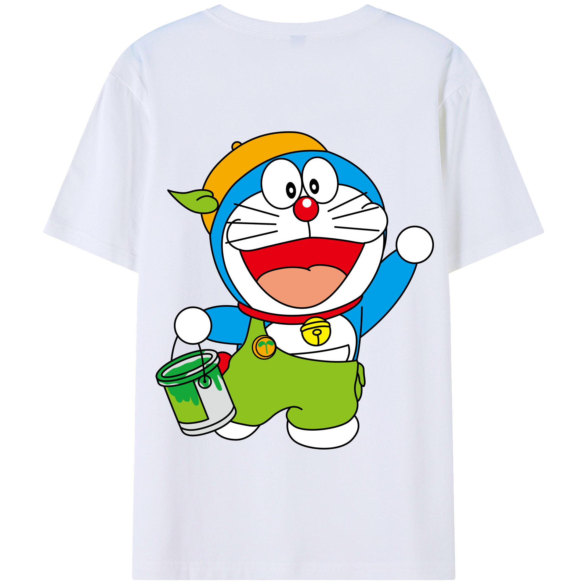 （画像用） ドラえもん Doraemon 綿100％半袖Tシャツ（背面プリント）