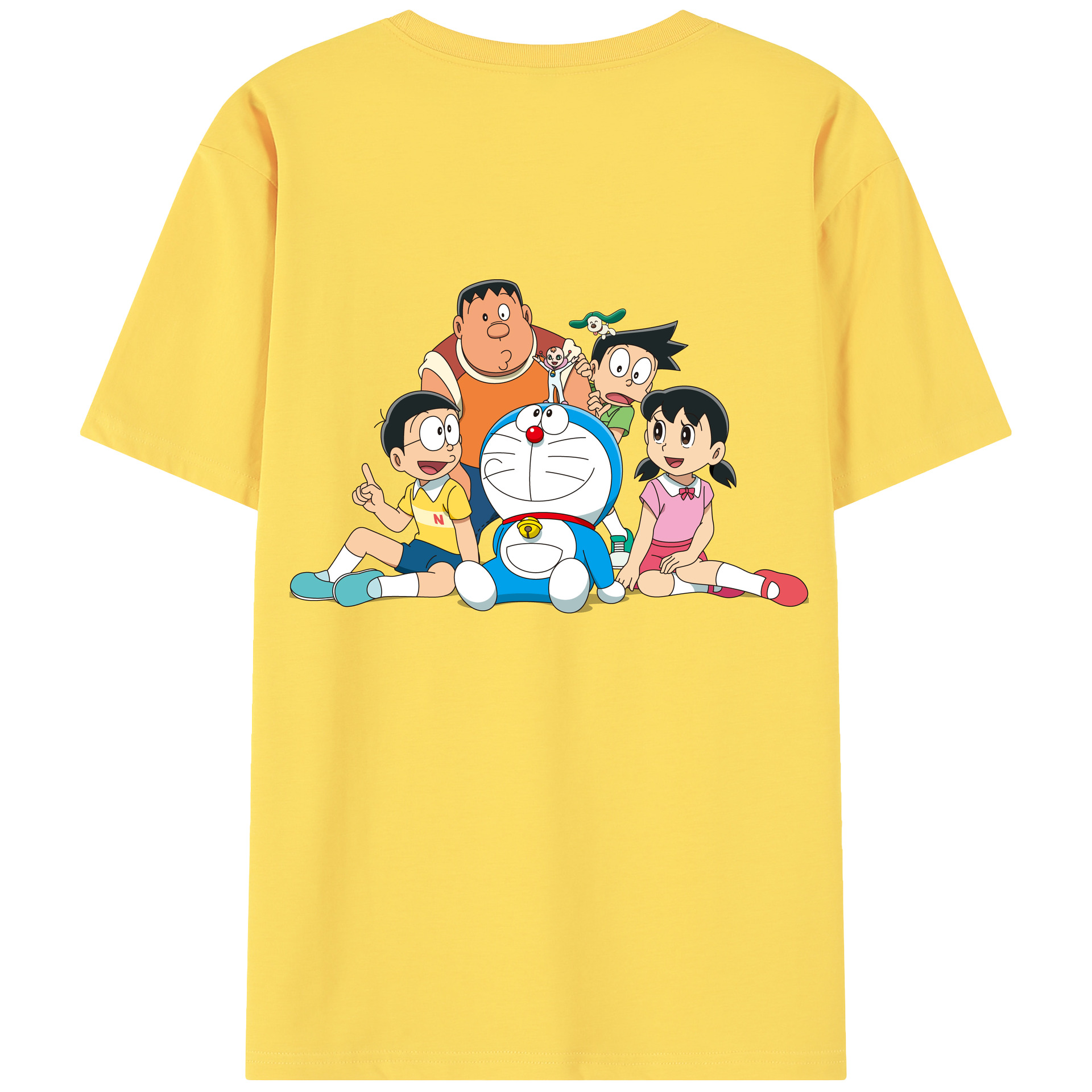 （画像用） ドラえもん Doraemon 綿100％半袖Tシャツ（背面プリント）