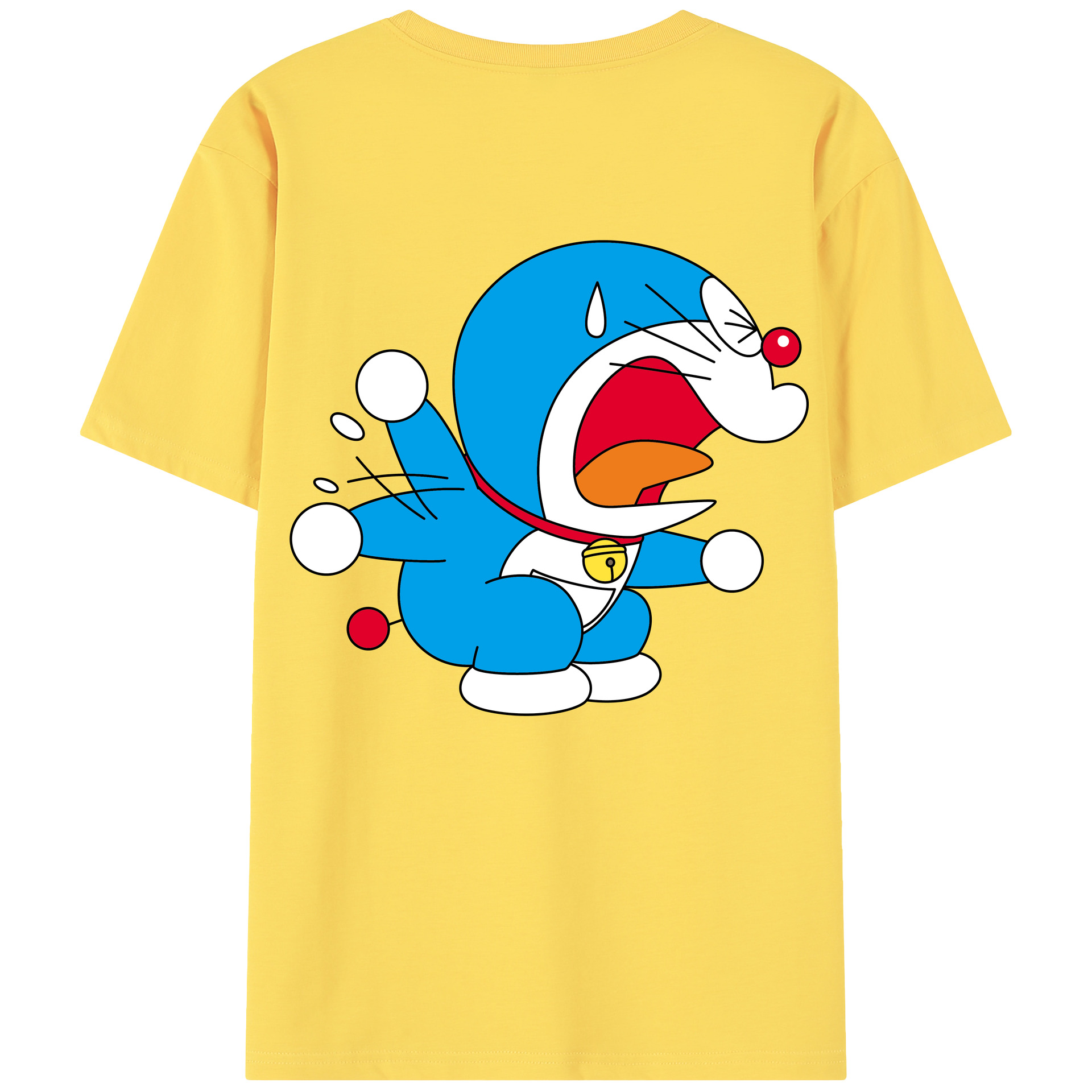 （画像用） ドラえもん Doraemon 綿100％半袖Tシャツ（背面プリント）