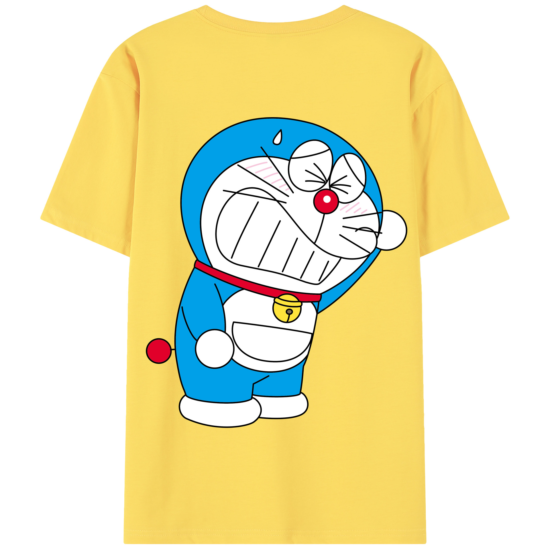 （画像用） ドラえもん Doraemon 綿100％半袖Tシャツ（背面プリント）