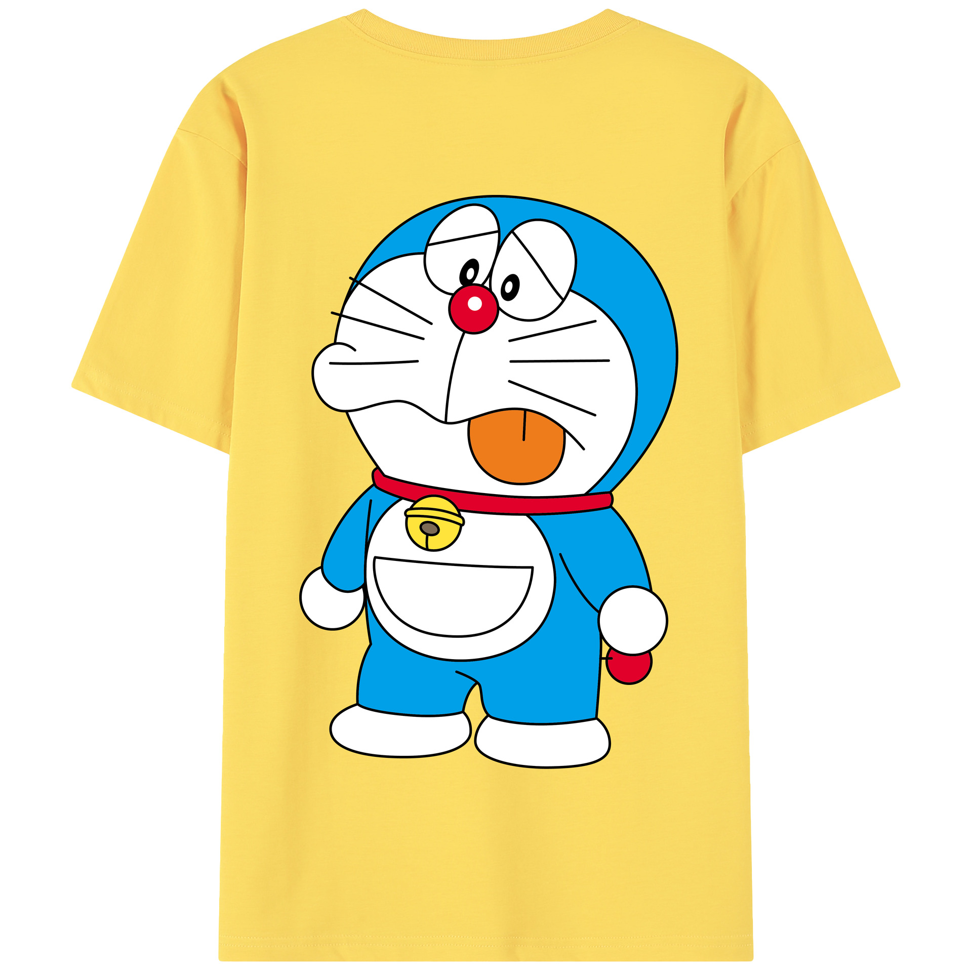 （画像用） ドラえもん Doraemon 綿100％半袖Tシャツ（背面プリント）