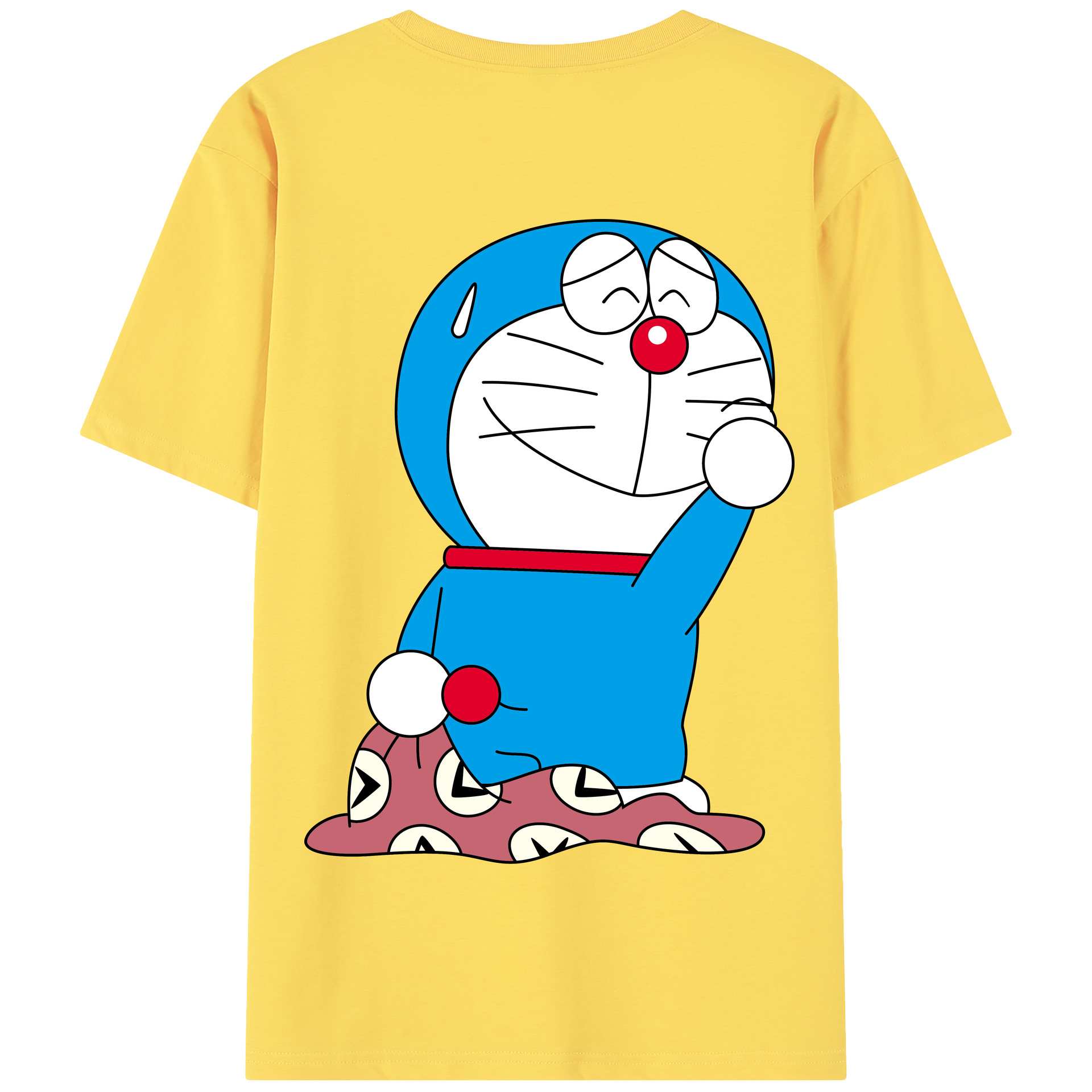 （画像用） ドラえもん Doraemon 綿100％半袖Tシャツ（背面プリント）