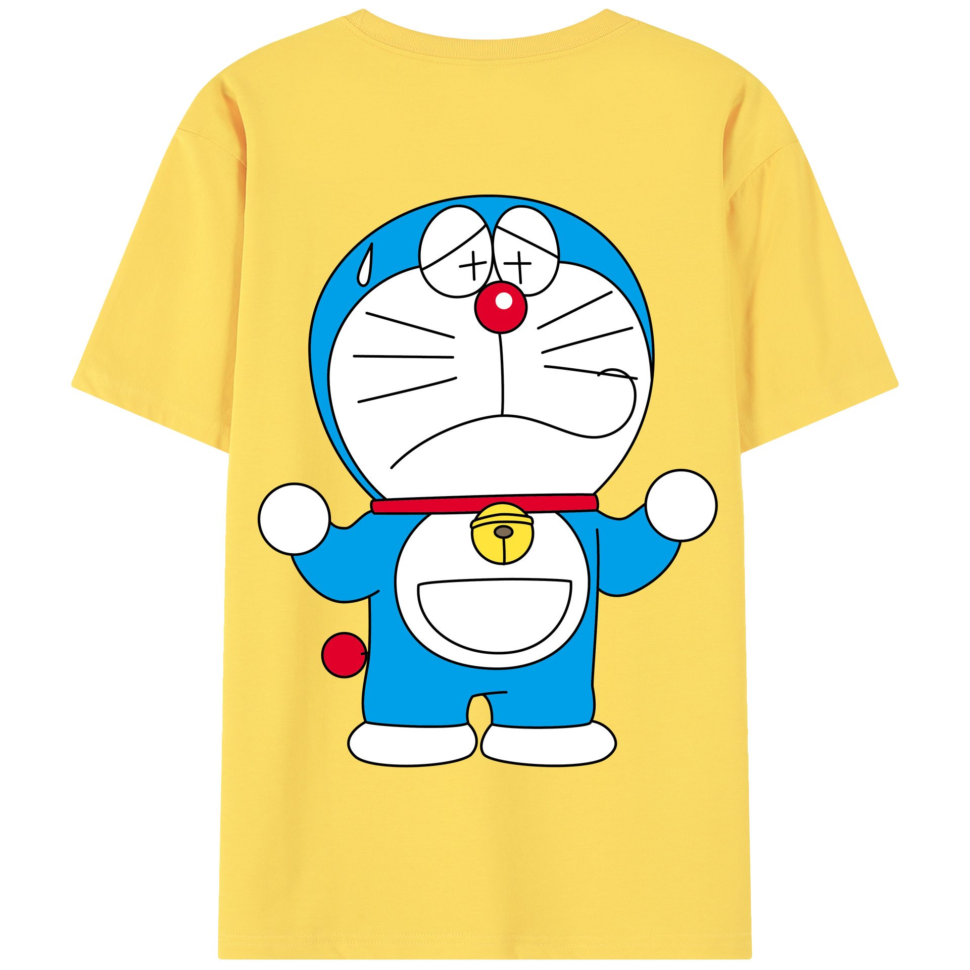 （画像用） ドラえもん Doraemon 綿100％半袖Tシャツ（背面プリント）
