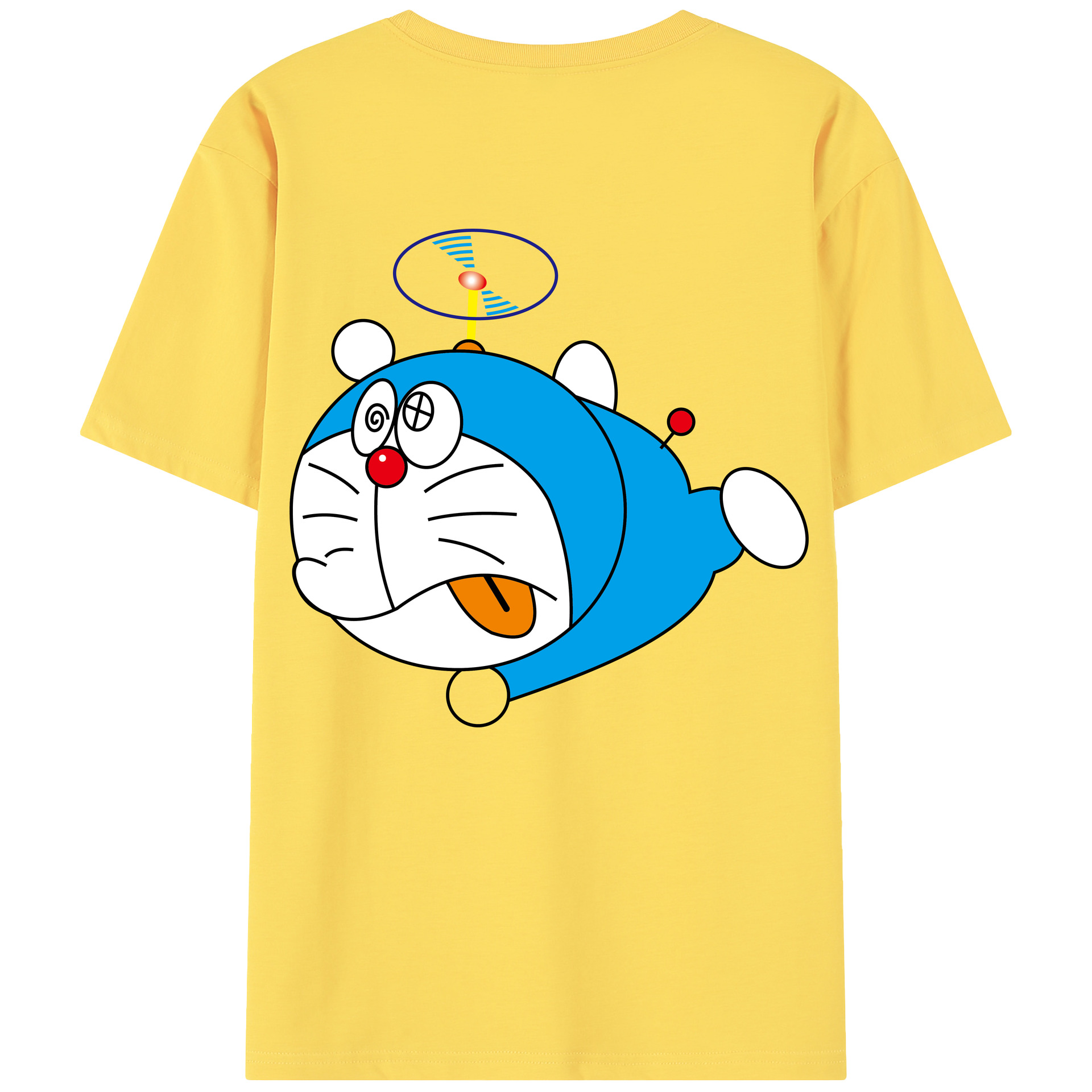 （画像用） ドラえもん Doraemon 綿100％半袖Tシャツ（背面プリント）