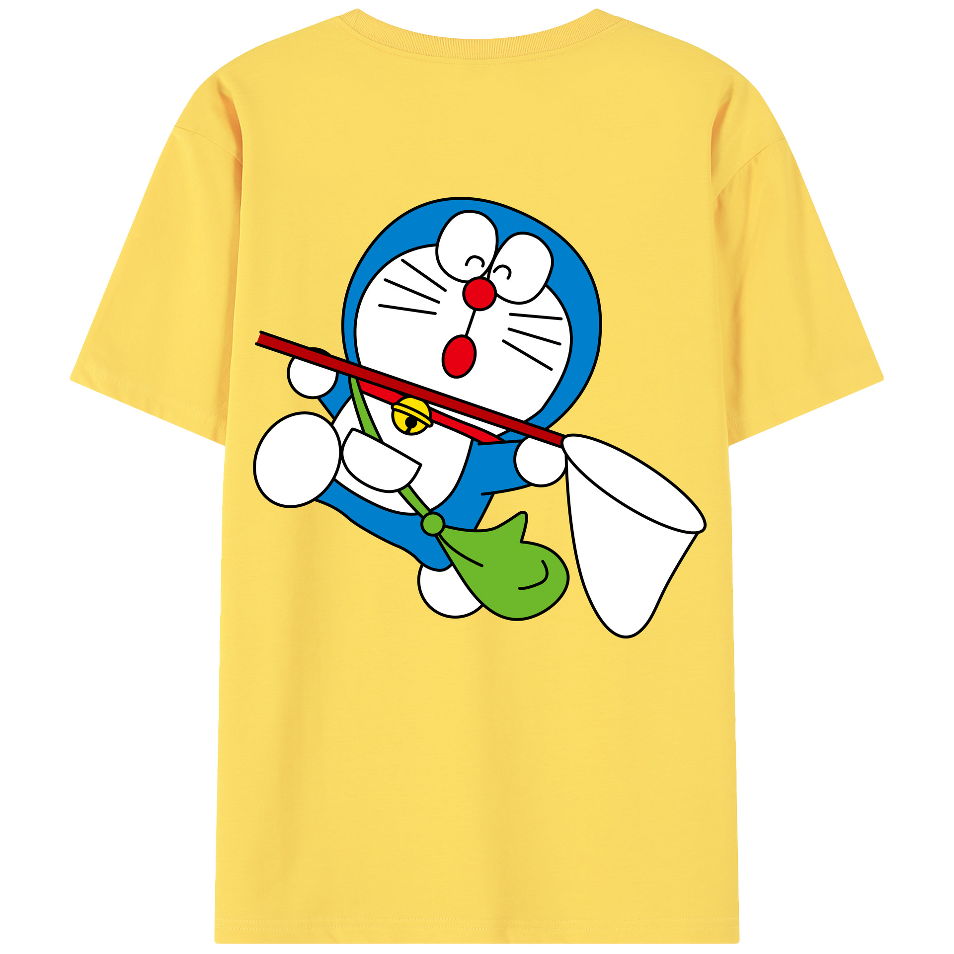 （画像用） ドラえもん Doraemon 綿100％半袖Tシャツ（背面プリント）